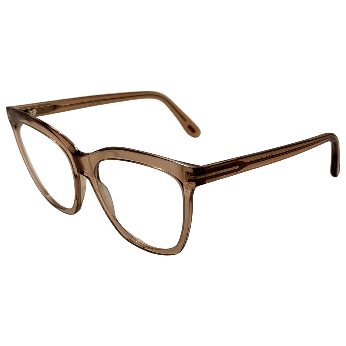 משקפי ראייה Tom Ford דגם Ft6042 לנשים 54 מ״מ בצבע מבריק Light חום