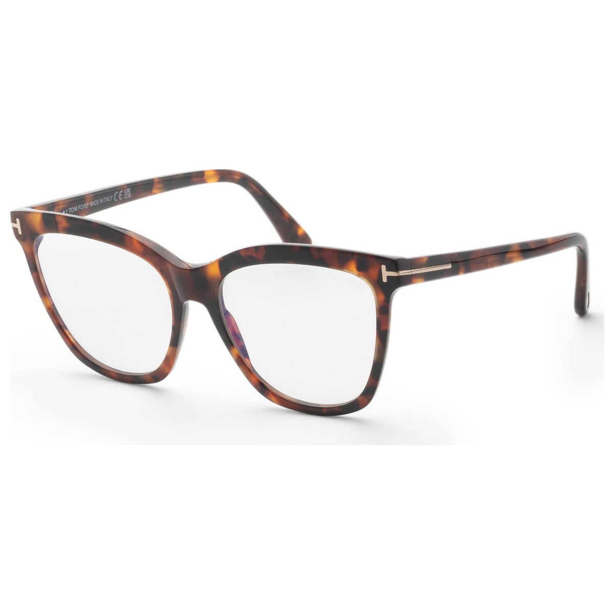 משקפי ראייה Tom Ford דגם Ft6042 לנשים 54 מ״מ בצבע הוואנה כהה