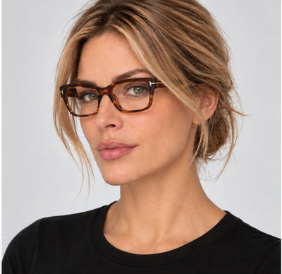 Tom Ford Women's 52mm Coloured Havana Eyeglasses FT6045-B-055-52