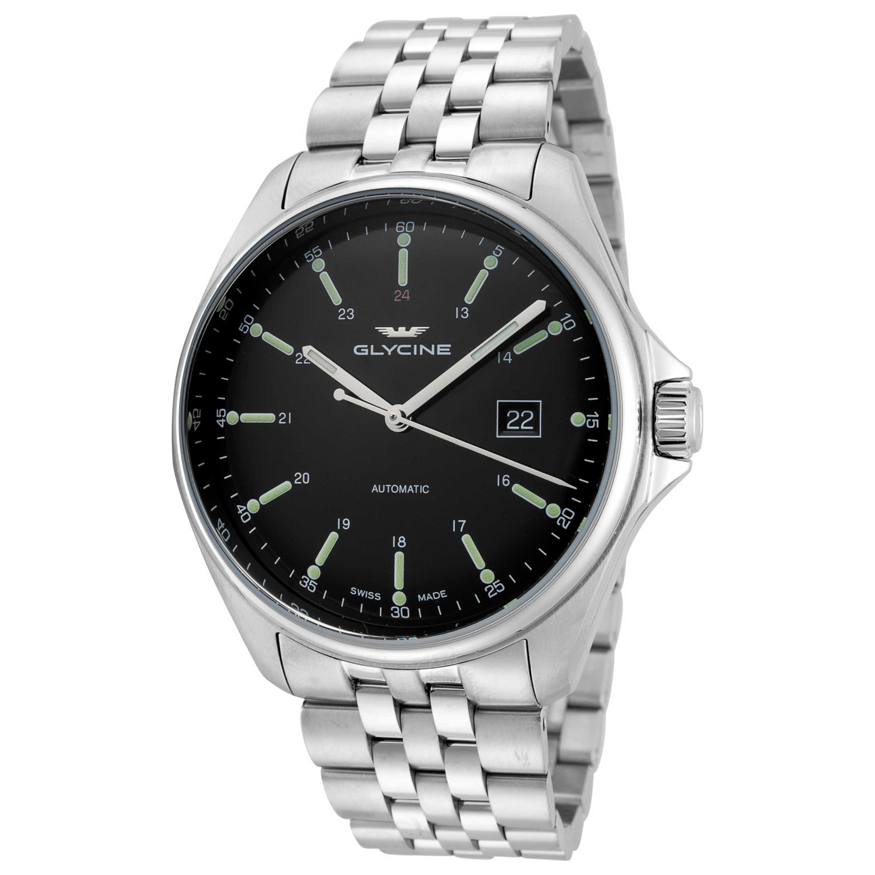 שעון לגבר Combat 6 Classic של Glycine, אוטומטי, 43 מ״מ