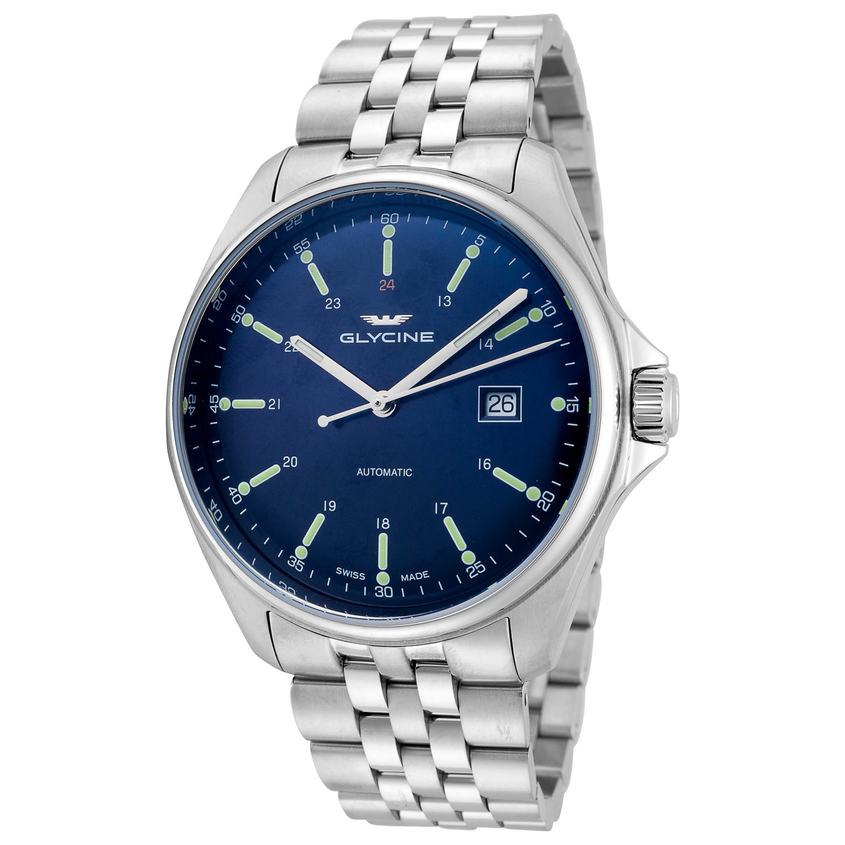 שעון לגבר Combat 6 Classic של Glycine, אוטומטי, 43 מ״מ