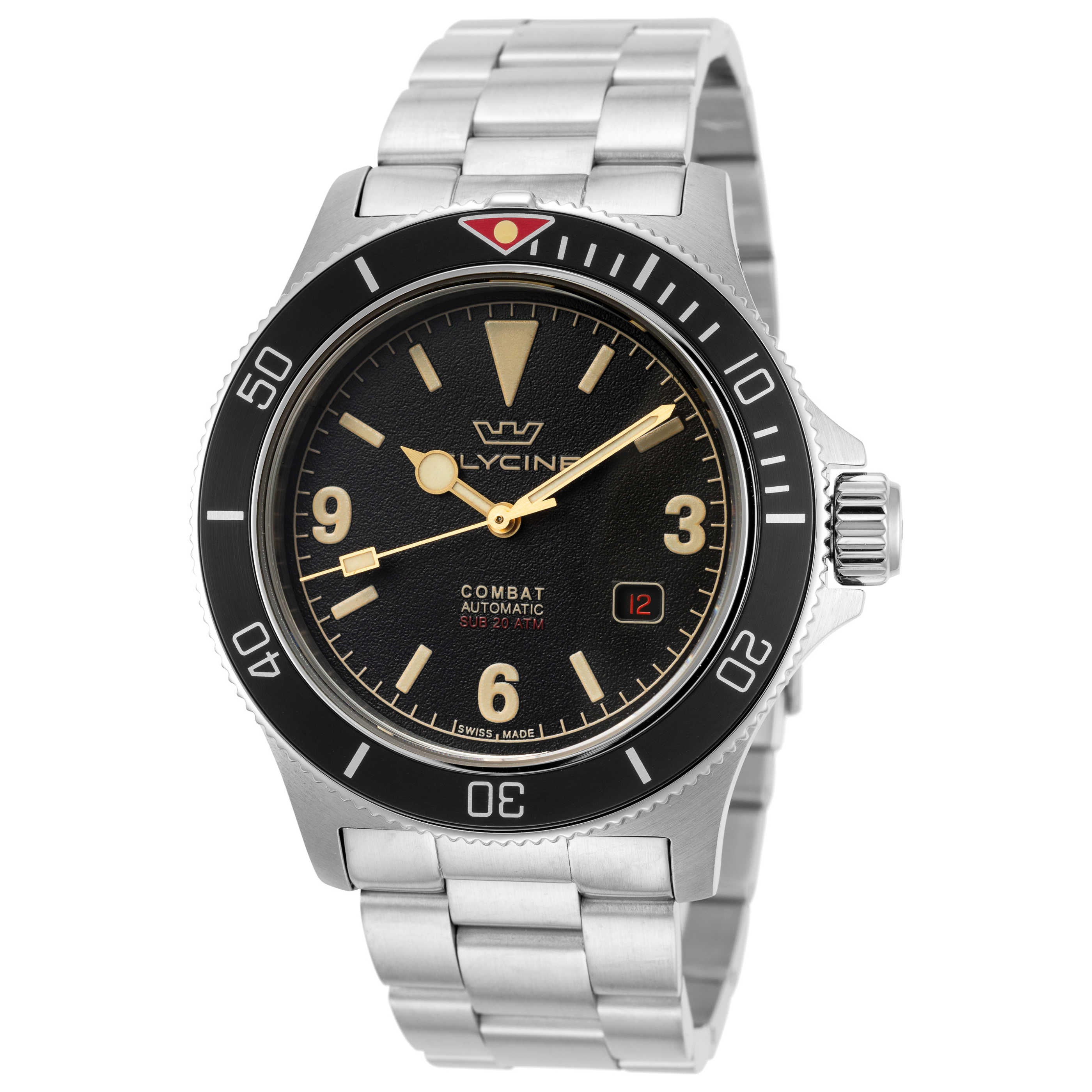 שעון Glycine דגם Combat Sub Vintage 42 לגברים 42 מ״מ אוטומטי