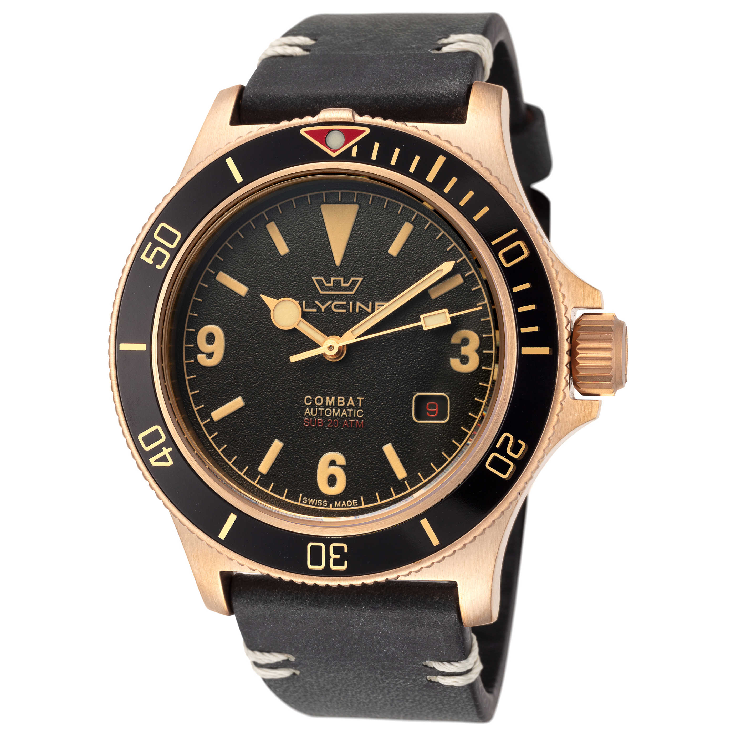 שעון Glycine דגם Combat Sub Vintage 42 לגברים 42 מ״מ אוטומטי