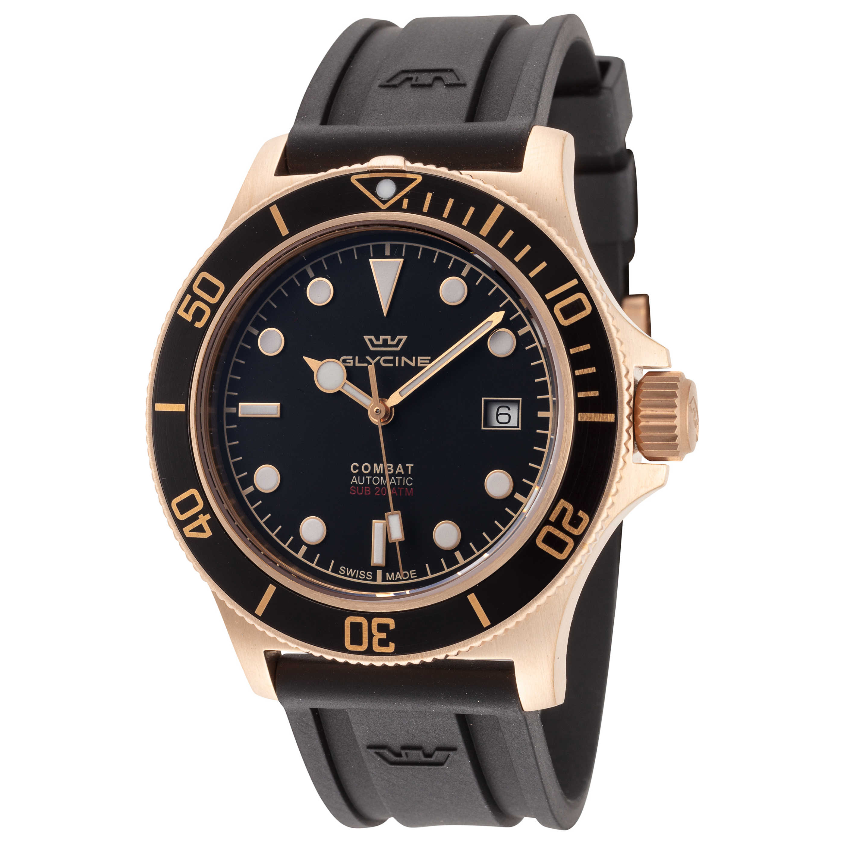 שעון Glycine דגם Combat Sub Bronze לגברים 42 מ״מ אוטומטי