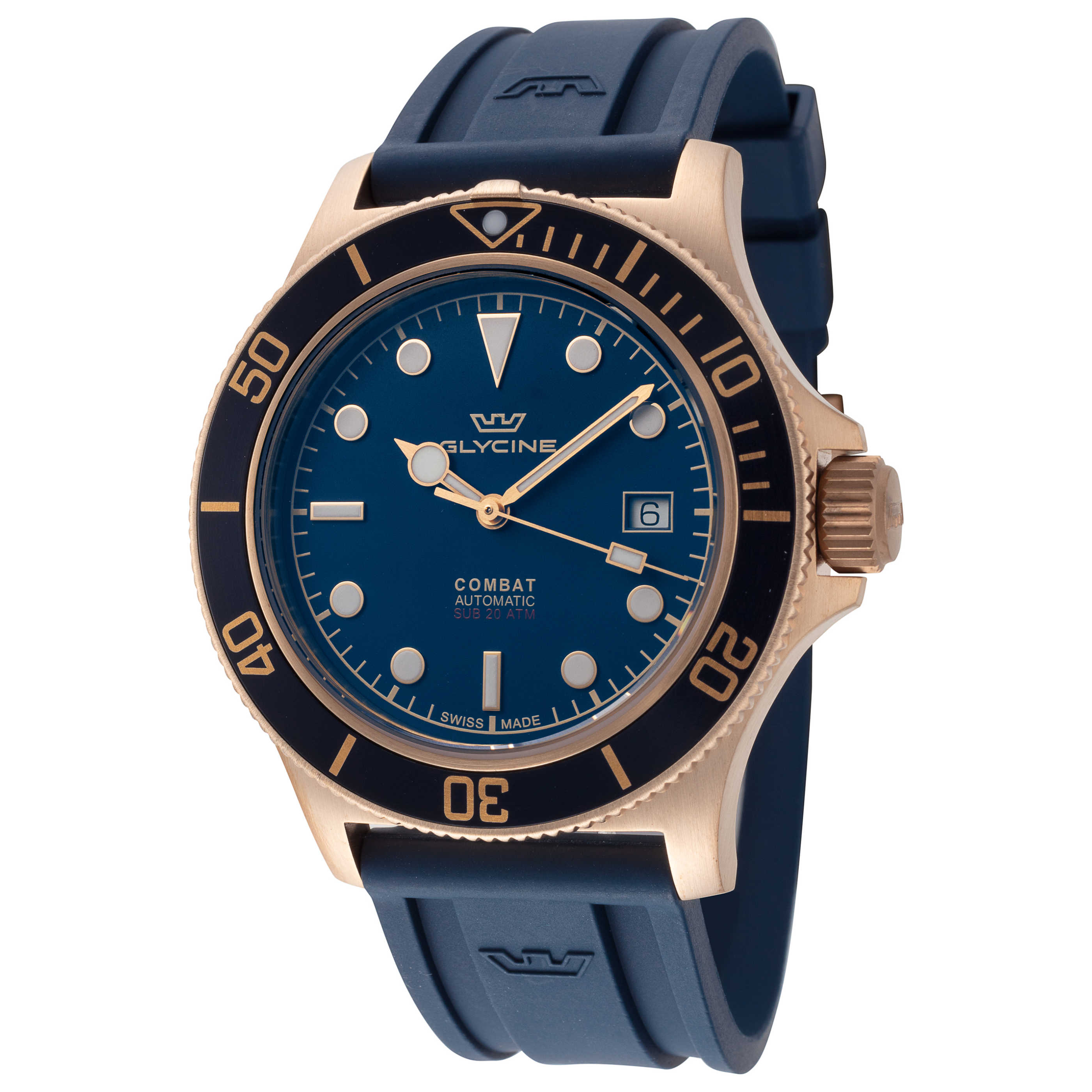 שעון Glycine דגם Combat Sub Bronze לגברים 42 מ״מ אוטומטי