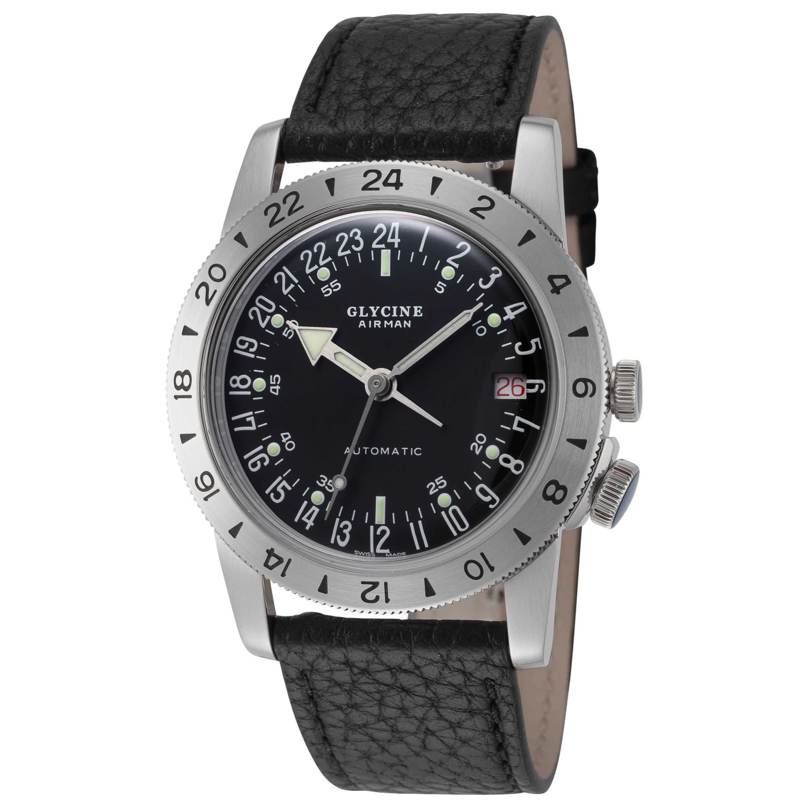 שעון Glycine דגם No. 1 Purist לגברים 36 מ״מ אוטומטי