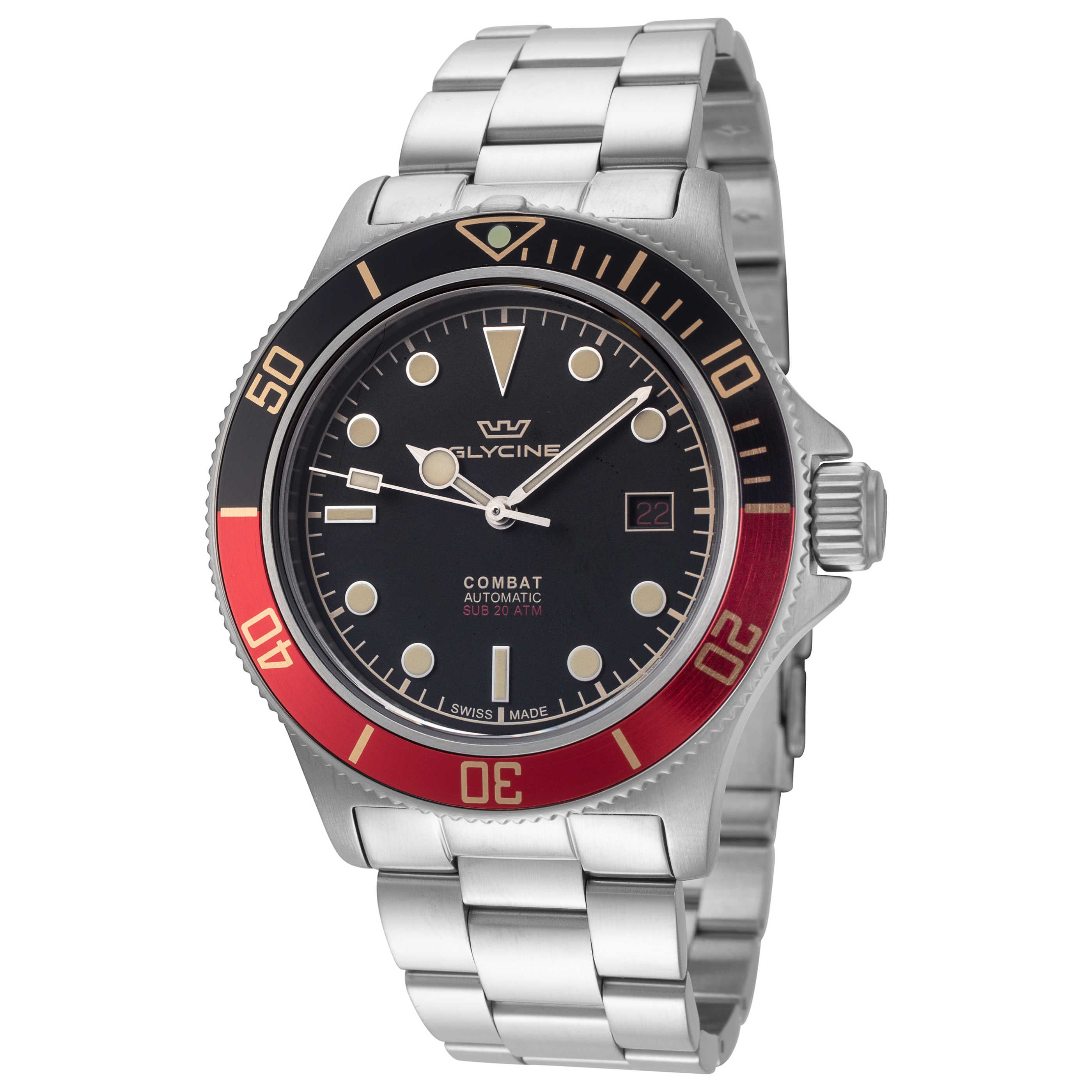 שעון Glycine דגם Combat Sub לגברים 42 מ״מ אוטומטי