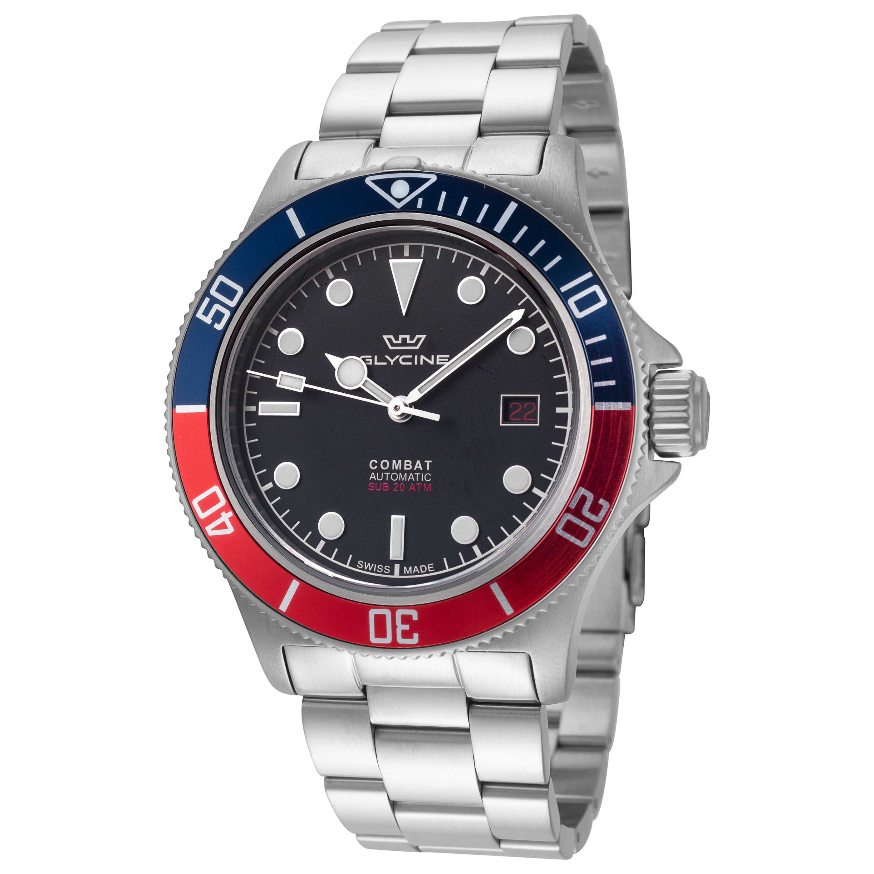 שעון Glycine דגם Combat Sub לגברים 42 מ״מ אוטומטי