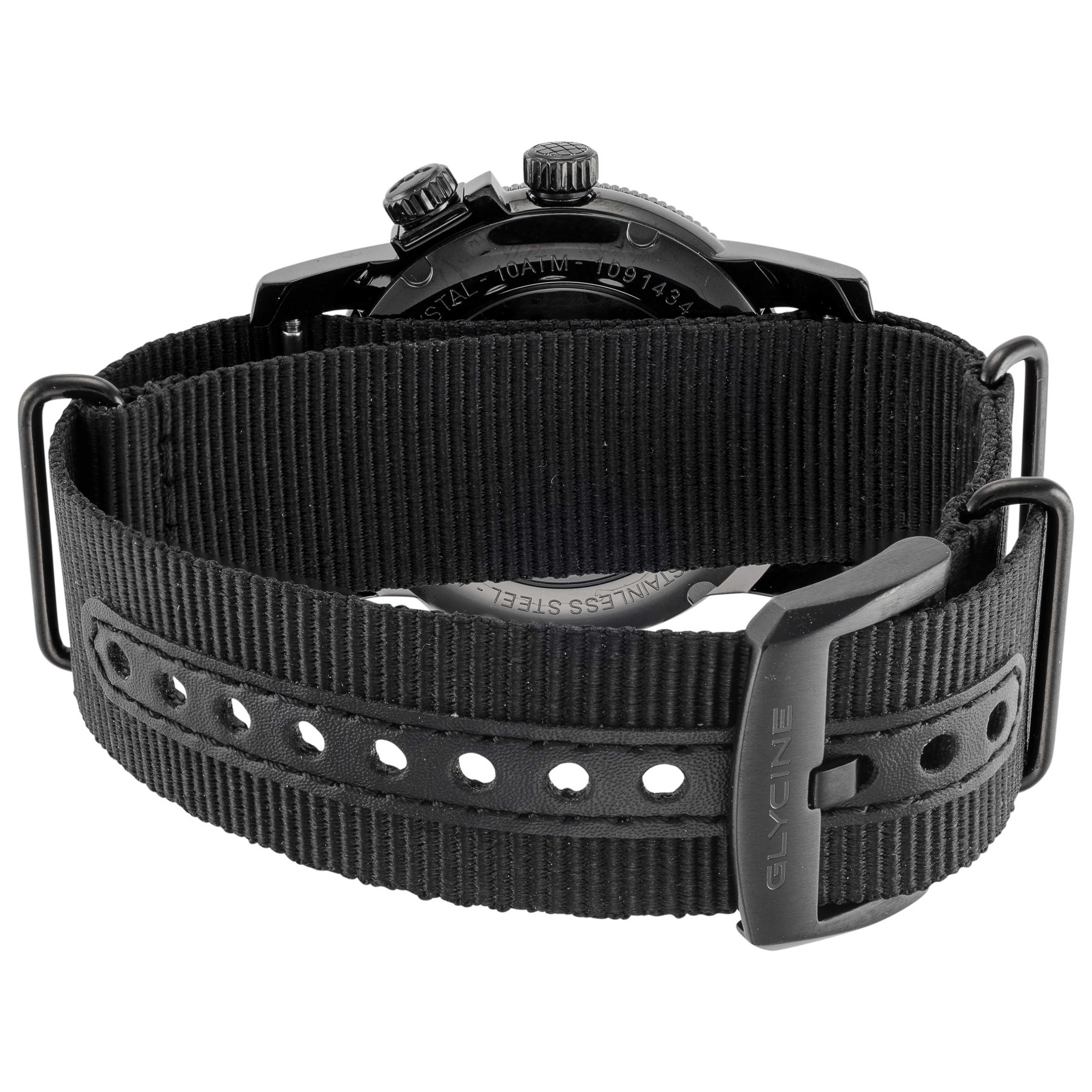 שעון לגבר Airman Contemporary GMT של Glycine, אוטומטי, 42 מ״מ