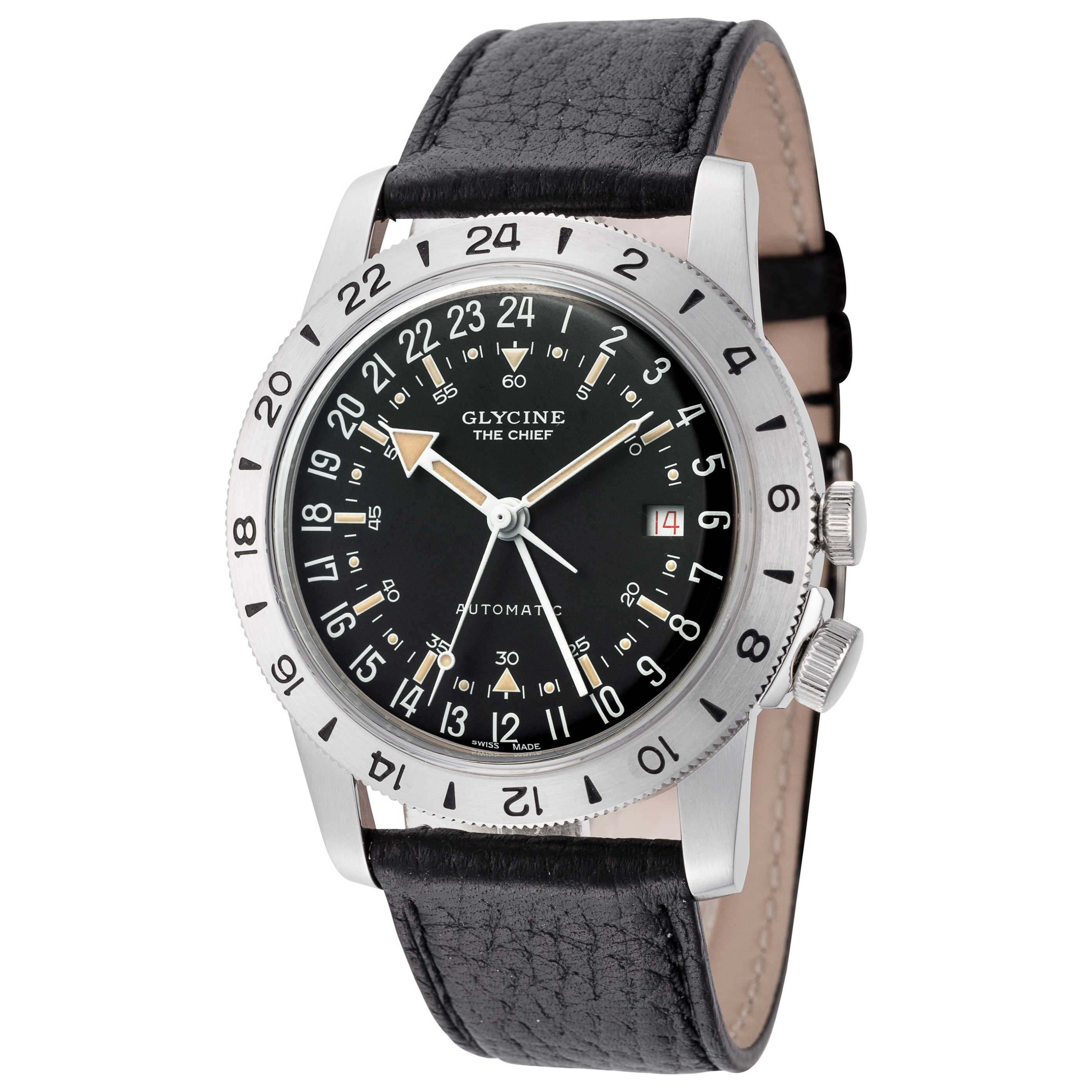 שעון Glycine דגם Vintage The Chief יוניסקס 40 מ״מ אוטומטי