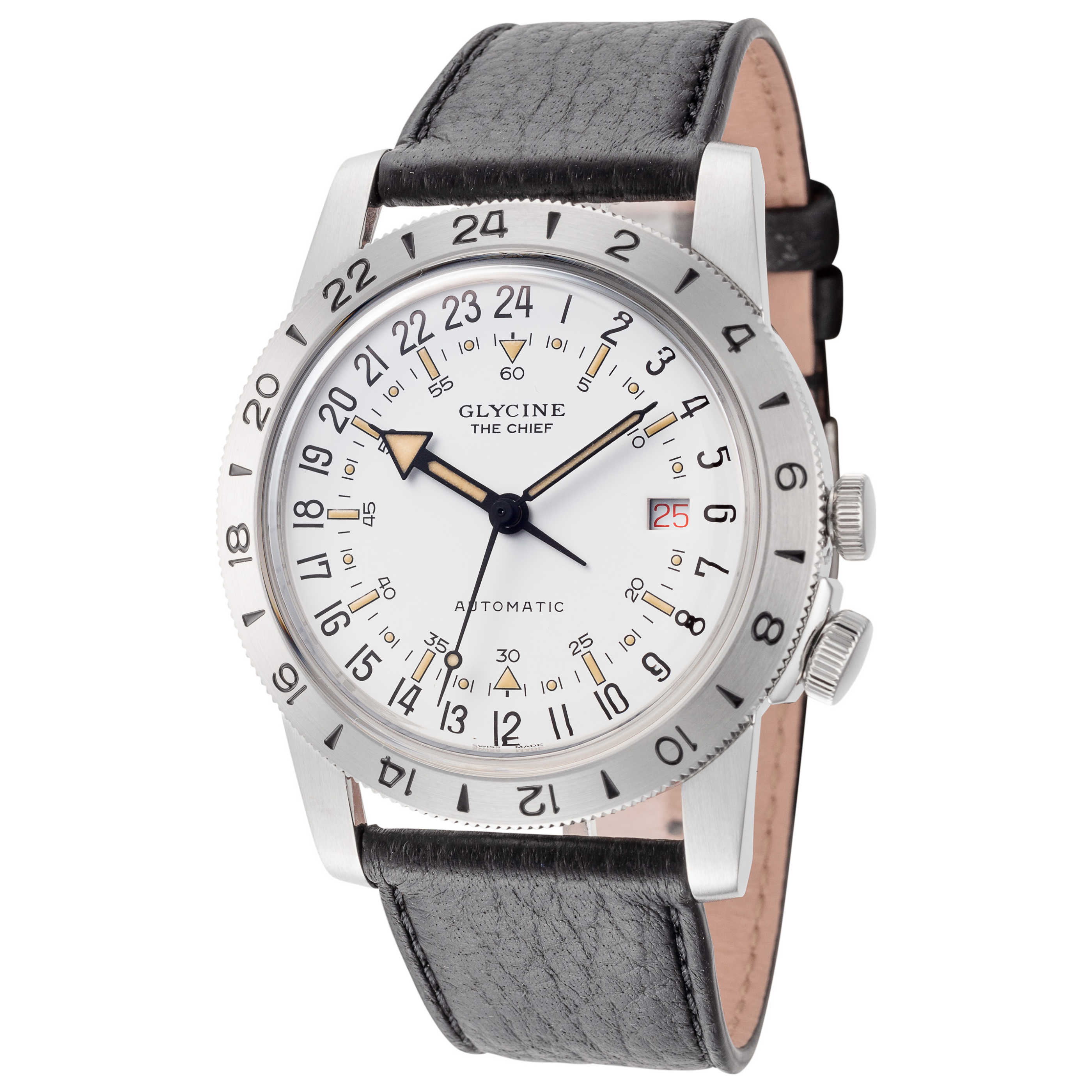 שעון Glycine דגם Vintage The Chief יוניסקס 40 מ״מ אוטומטי