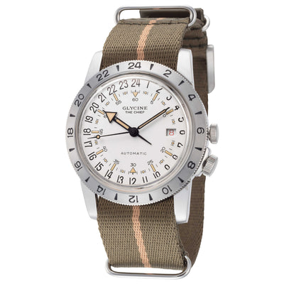 שעון Glycine דגם Airman The Chief Purist לגברים 40 מ״מ GMT אוטומטי