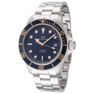 שעון לגבר Combat Sub של Glycine, אוטומטי, 42 מ״מ