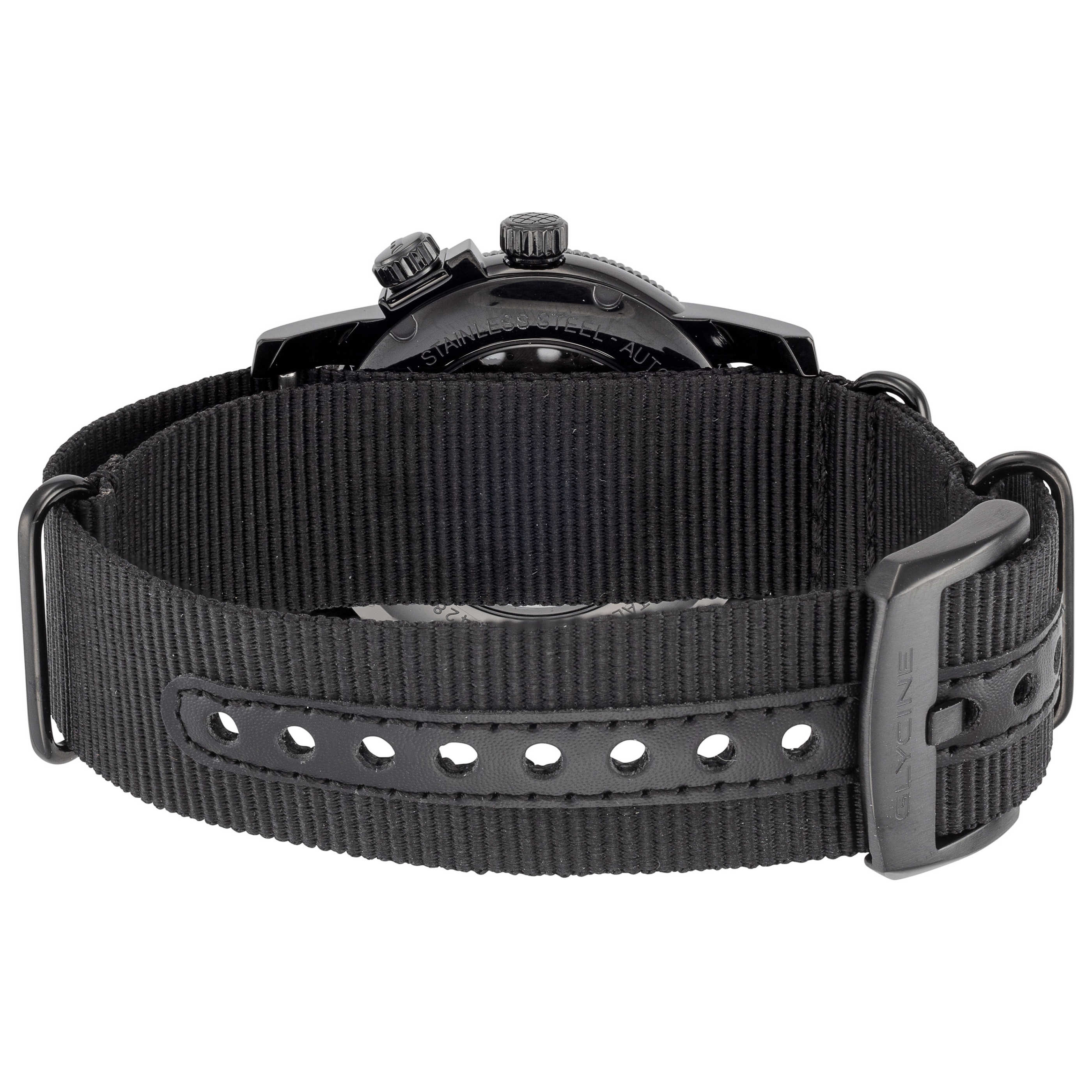 שעון לגבר Airman Contemporary GMT של Glycine, אוטומטי, 42 מ״מ