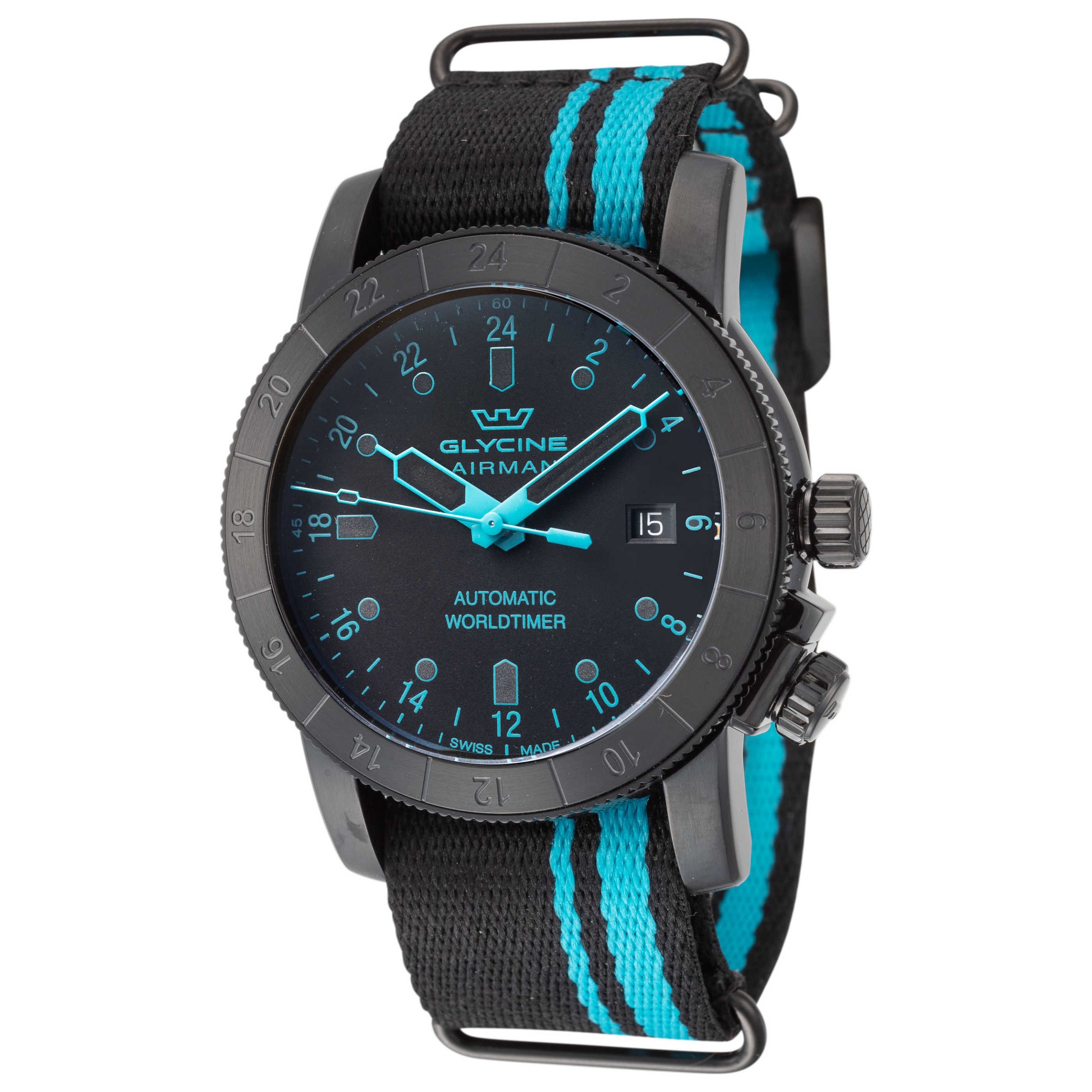 שעון לגבר Airman Purist של Glycine, אוטומטי, 42 מ״מ
