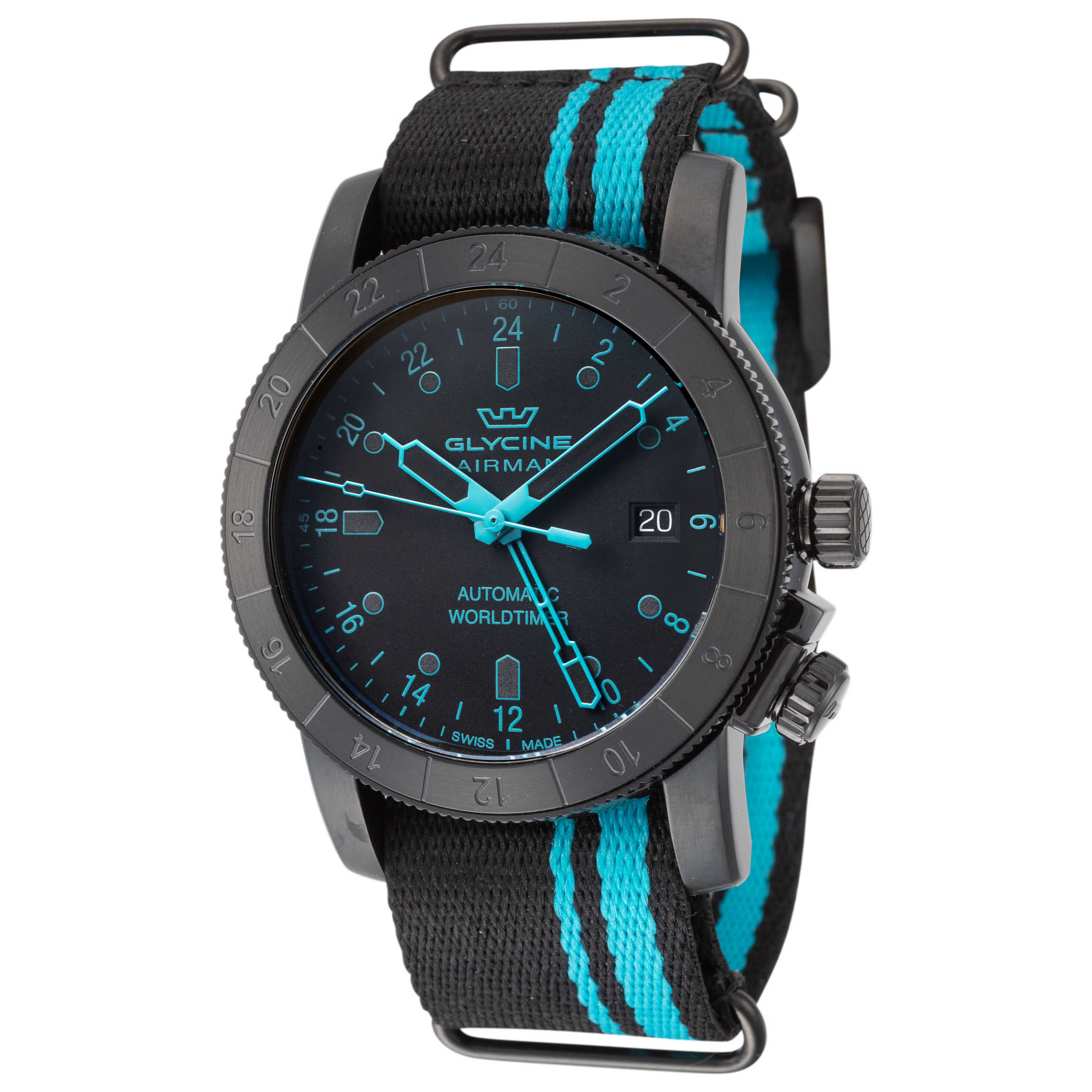 שעון לגבר Airman של Glycine, אוטומטי, 42 מ״מ