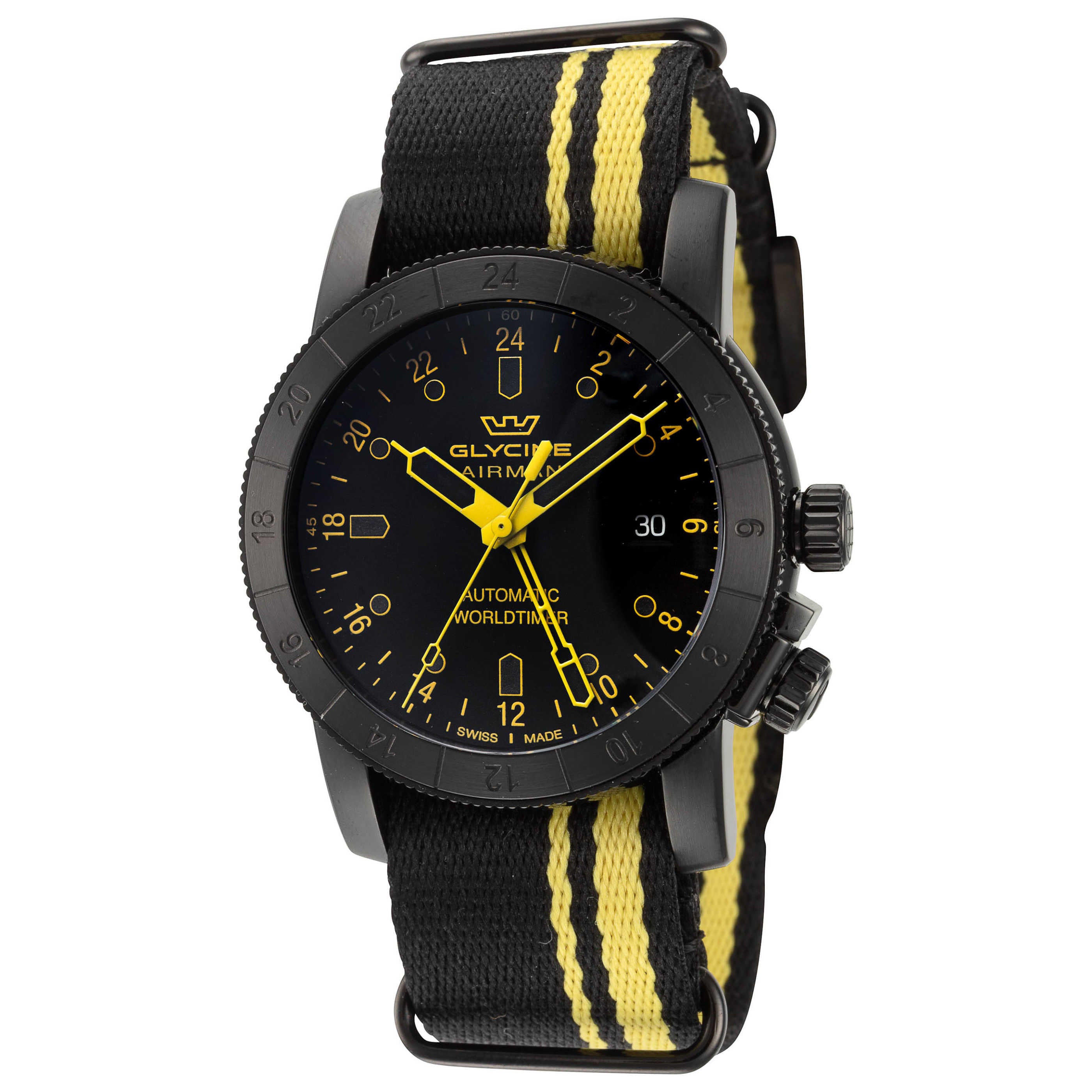 שעון לגבר Airman Contemporary של Glycine, אוטומטי, 42 מ״מ