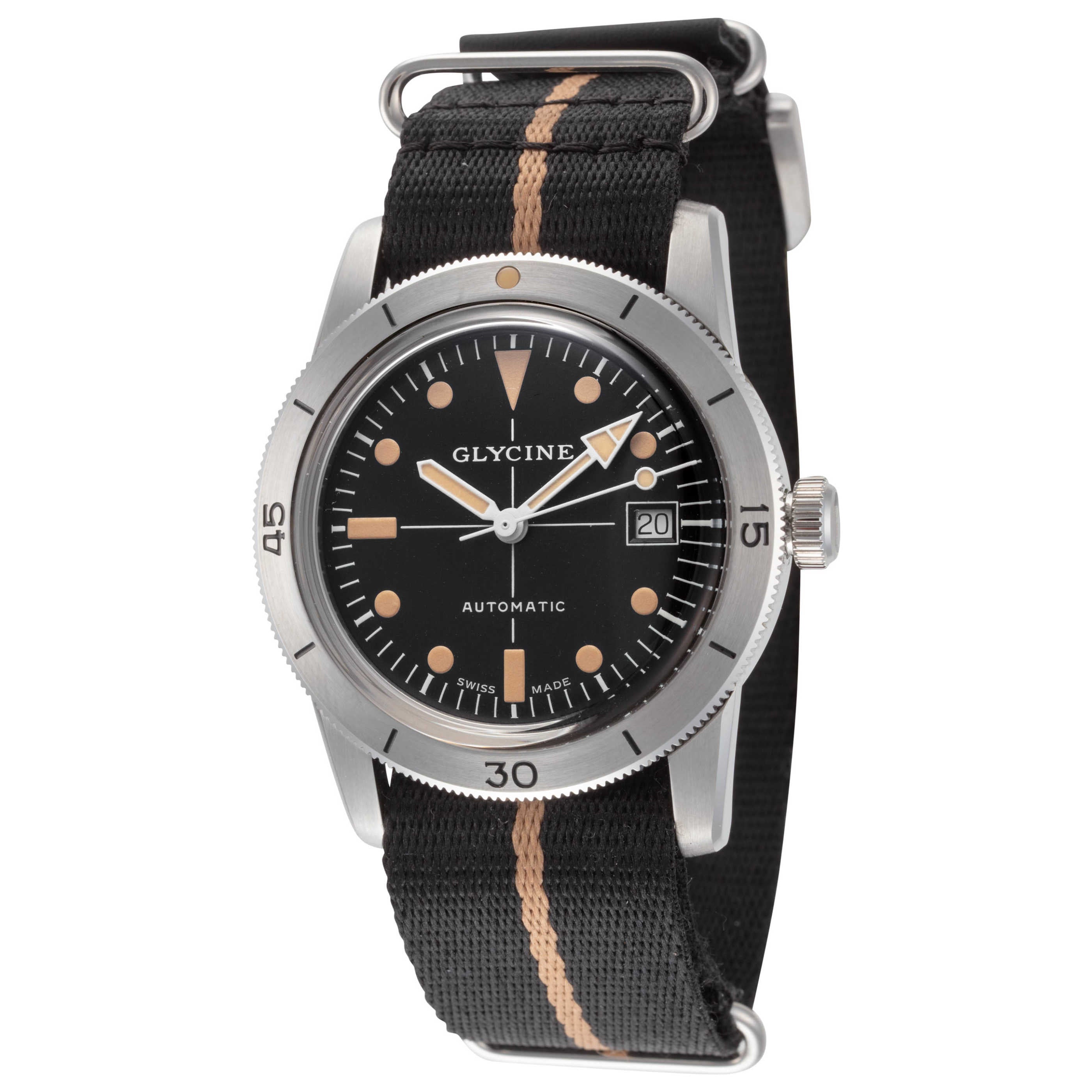 שעון יוניסקס Sea Kraken של Glycine, אוטומטי, 39 מ״מ