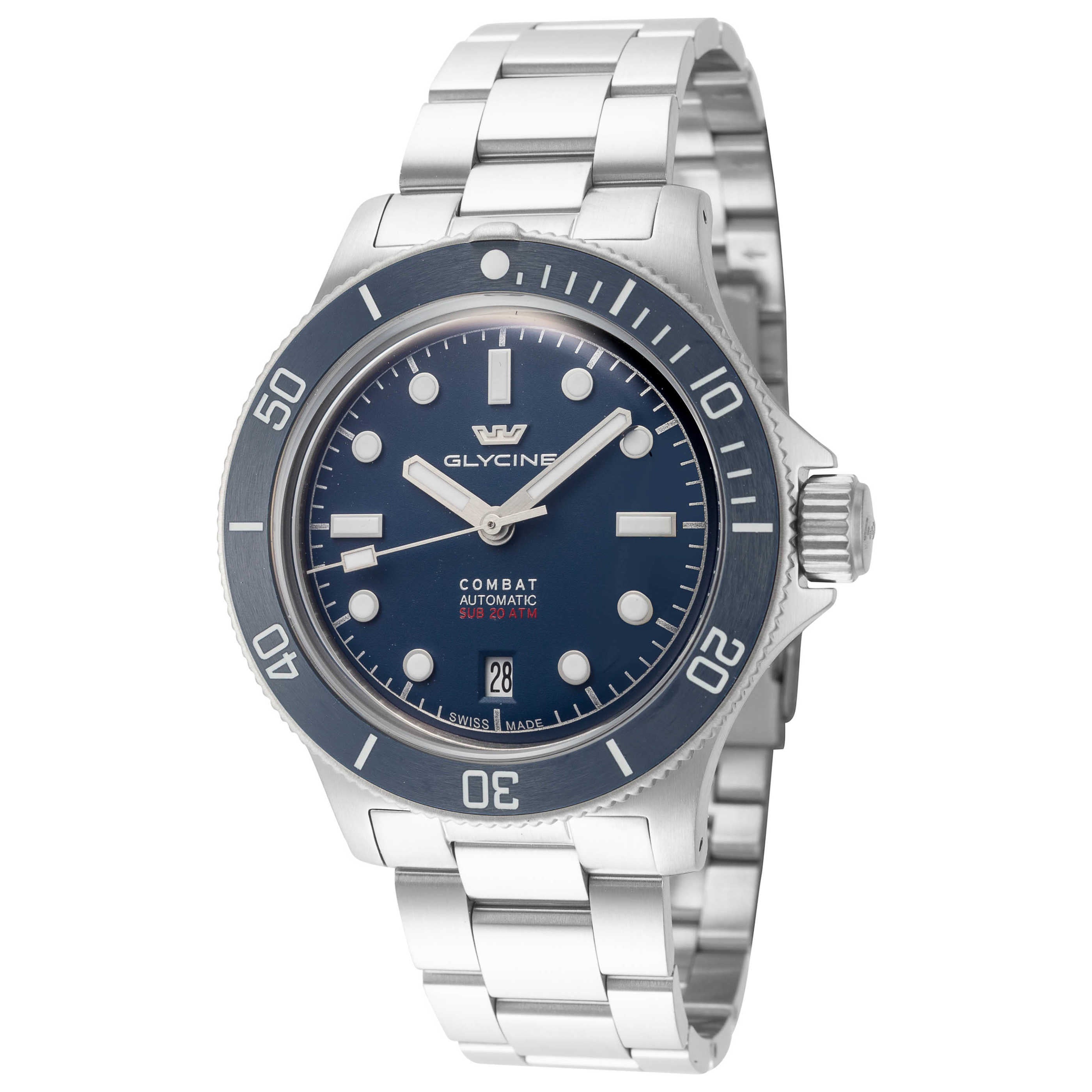 שעון Glycine דגם Combat Sub Box Ceramic לגברים 41 מ״מ אוטומטי