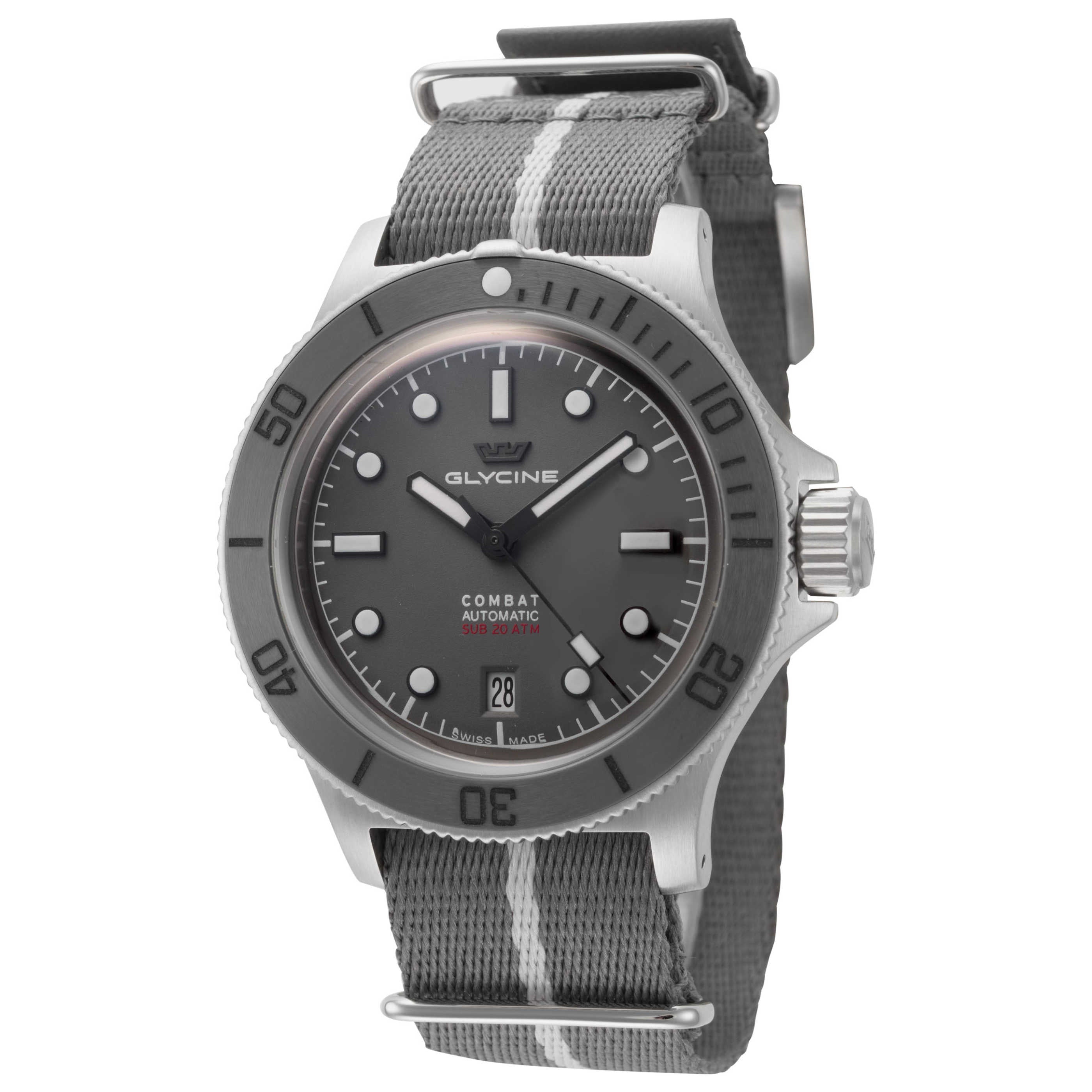 שעון Glycine דגם Combat Sub Box Ceramic לגברים 41 מ״מ אוטומטי