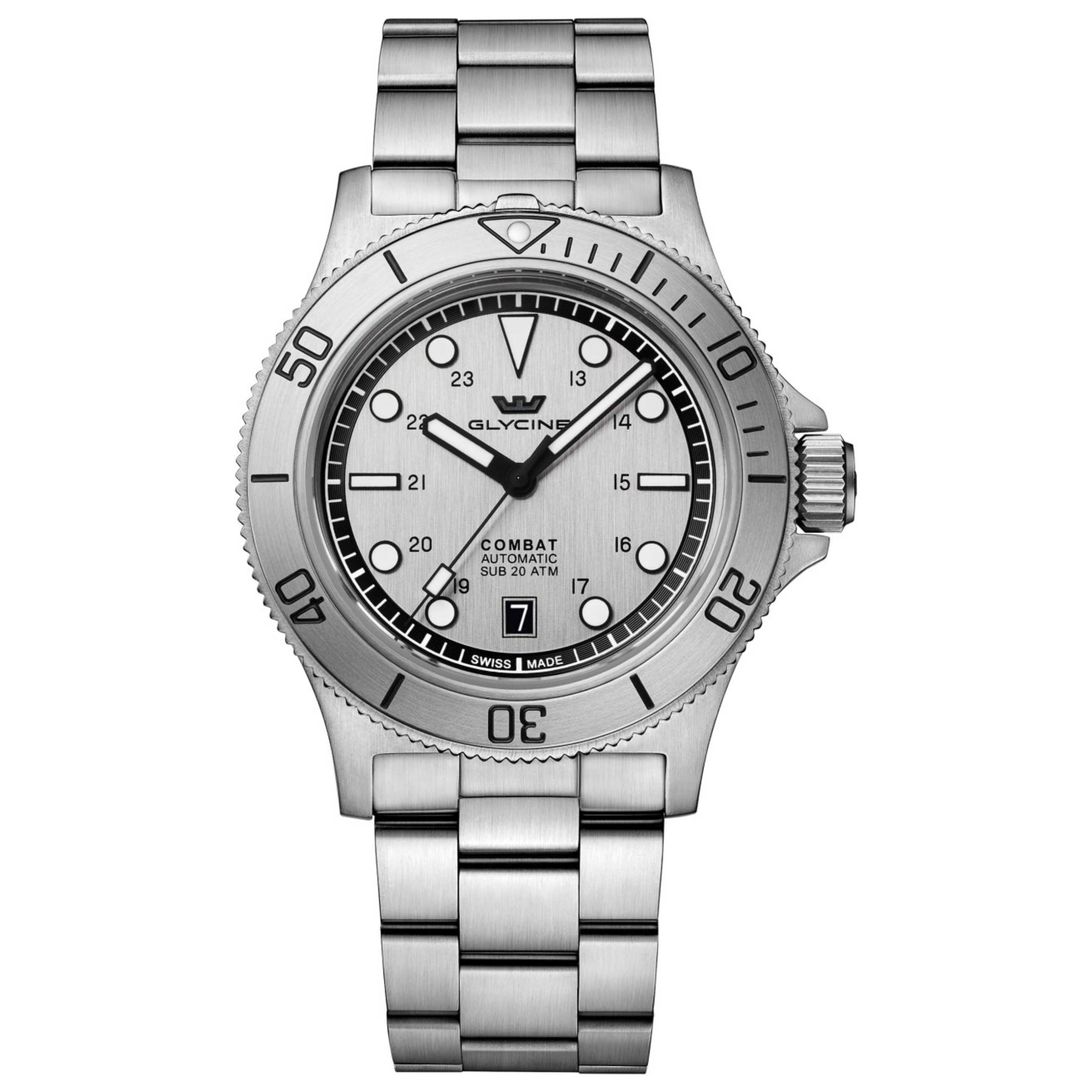 שעון לגבר Combat Sub של Glycine, אוטומטי, 42 מ״מ