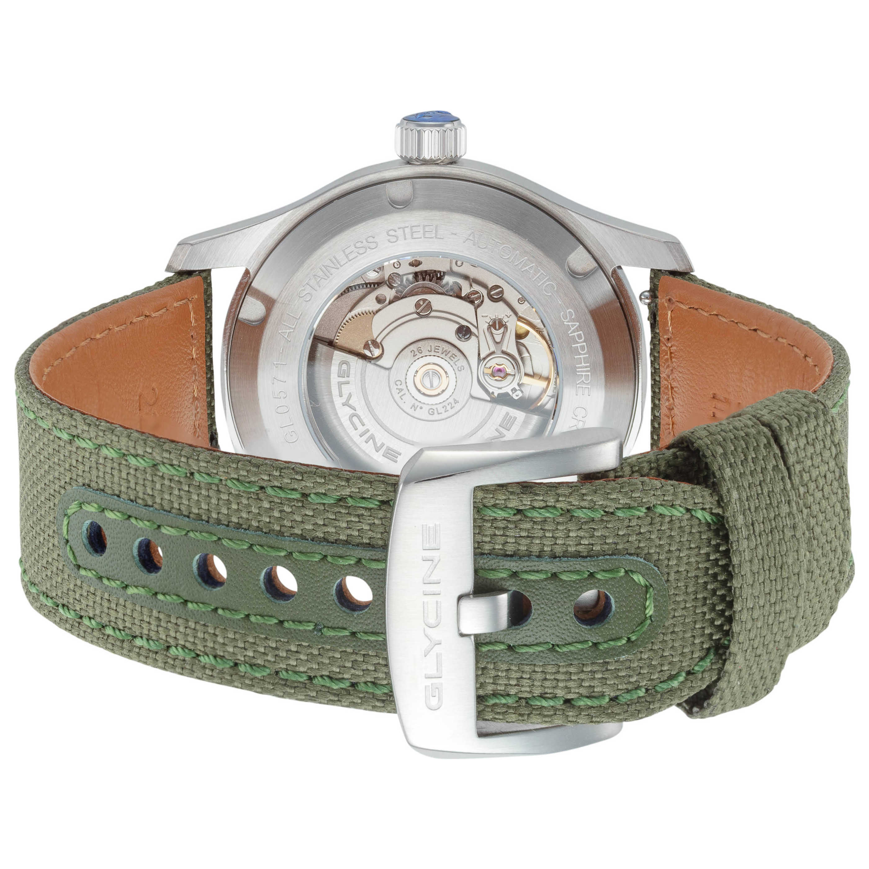 שעון לגבר Combat Field של Glycine, אוטומטי, 42 מ״מ