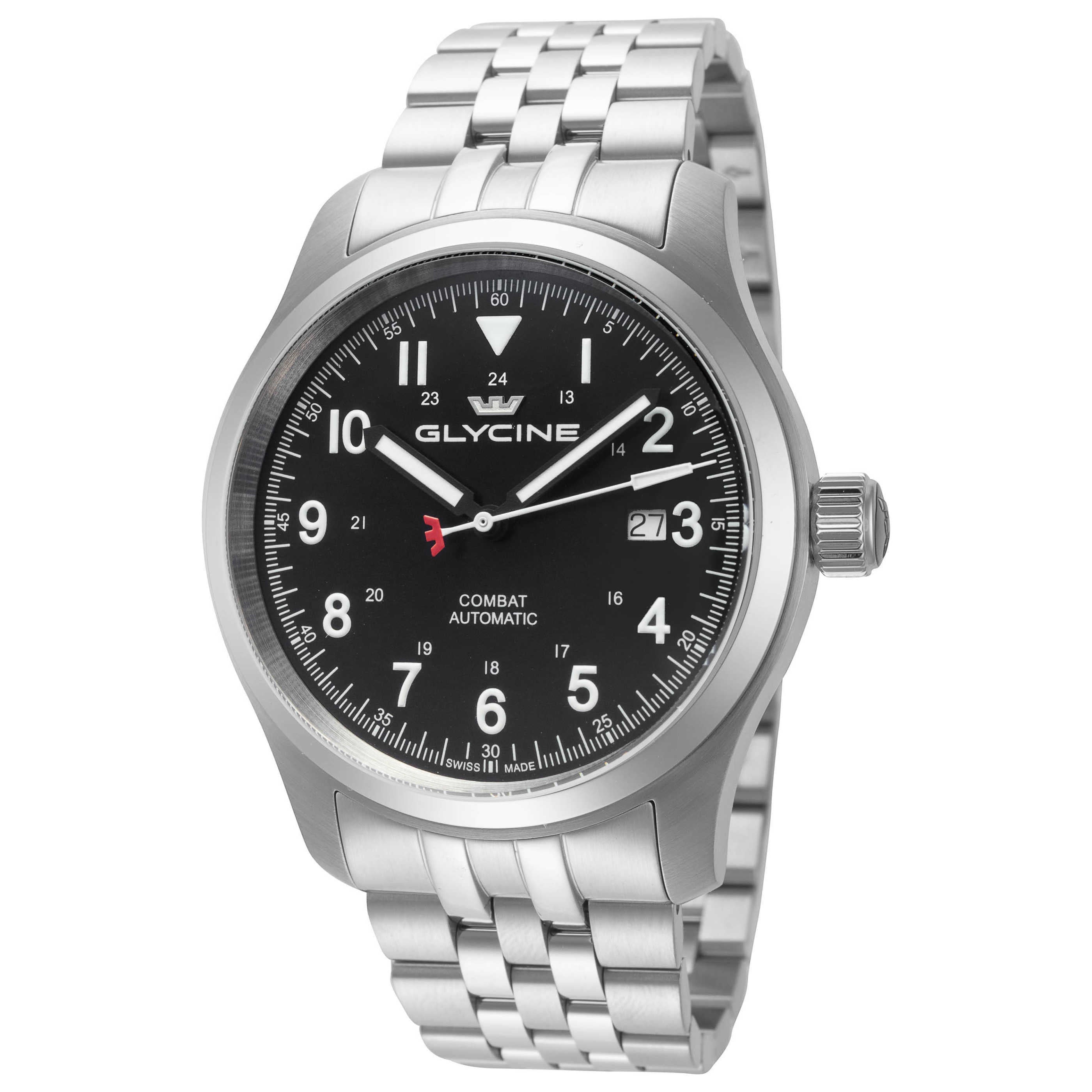 שעון לגבר Combat Field של Glycine, אוטומטי, 40 מ״מ