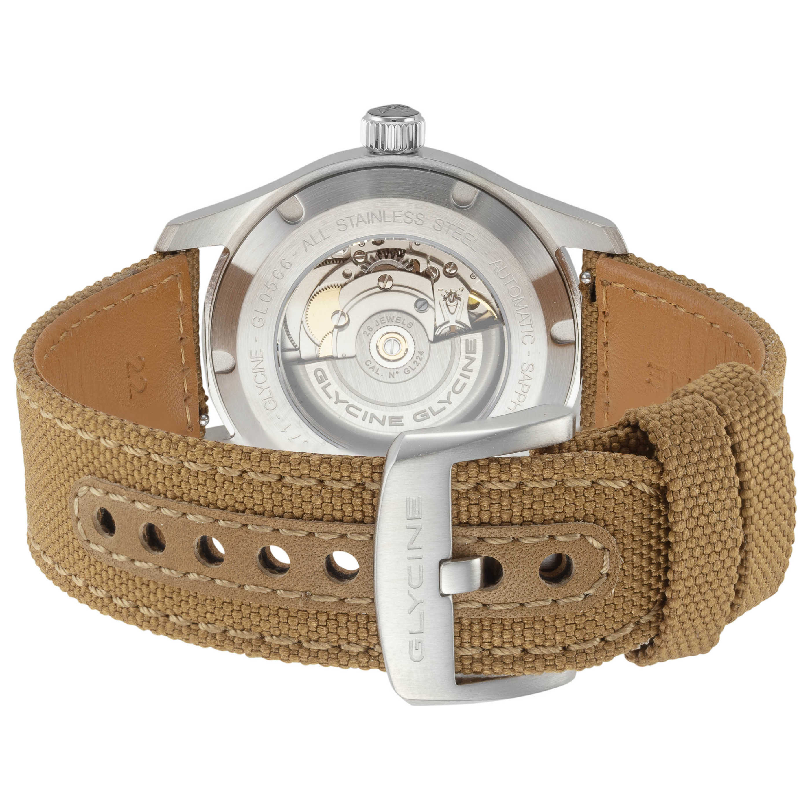 שעון לגבר Combat Field של Glycine, אוטומטי, 40 מ״מ
