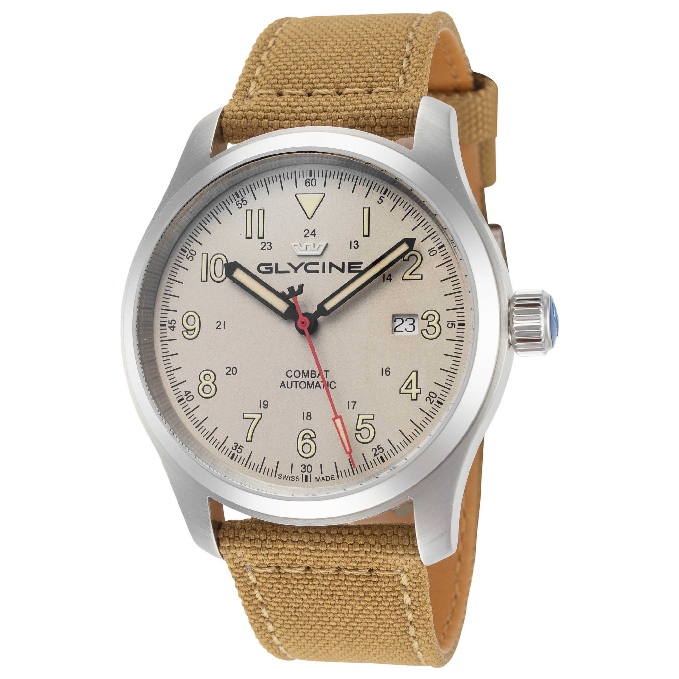 שעון לגבר Combat Field של Glycine, אוטומטי, 40 מ״מ