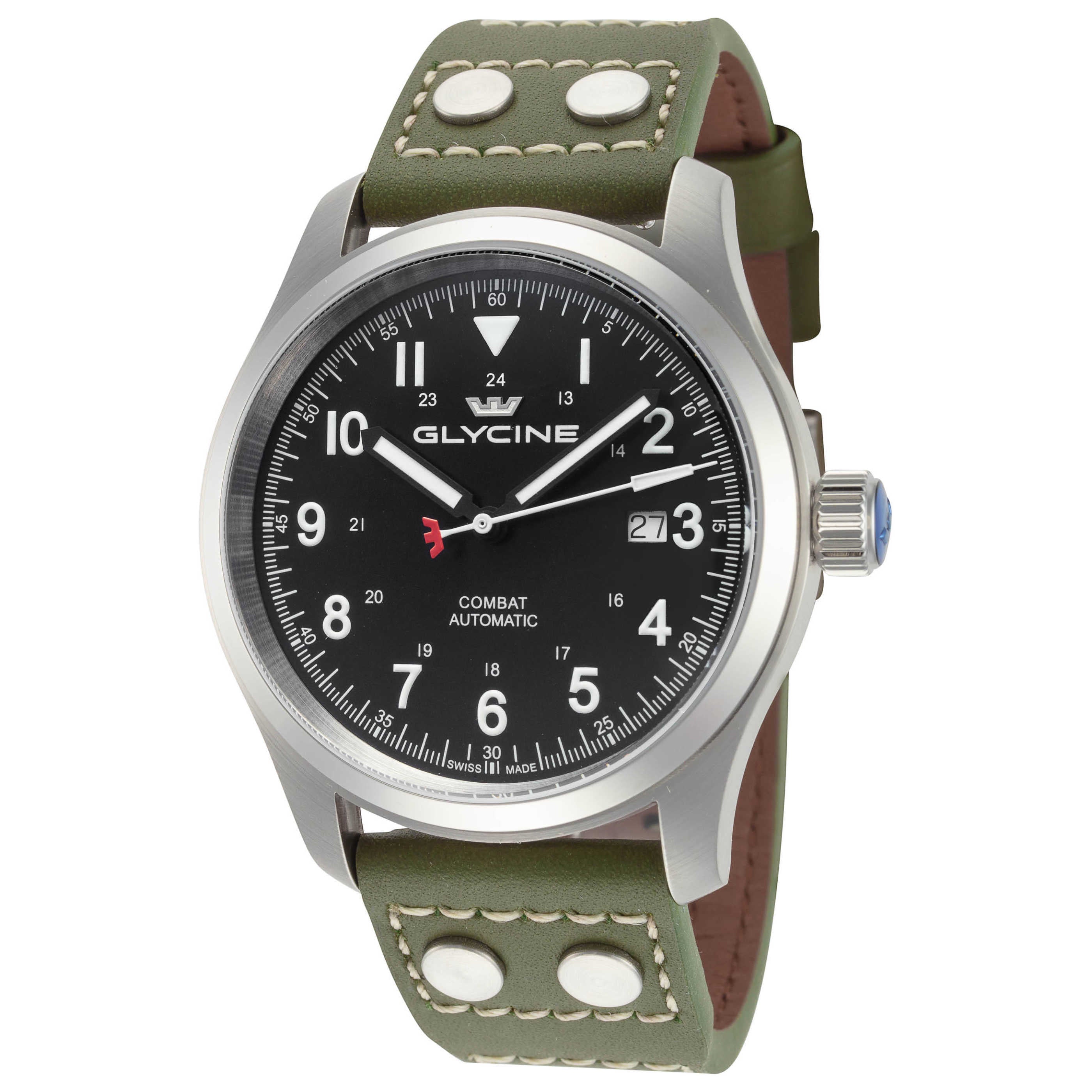 שעון לגבר Combat Field של Glycine, אוטומטי, 40 מ״מ