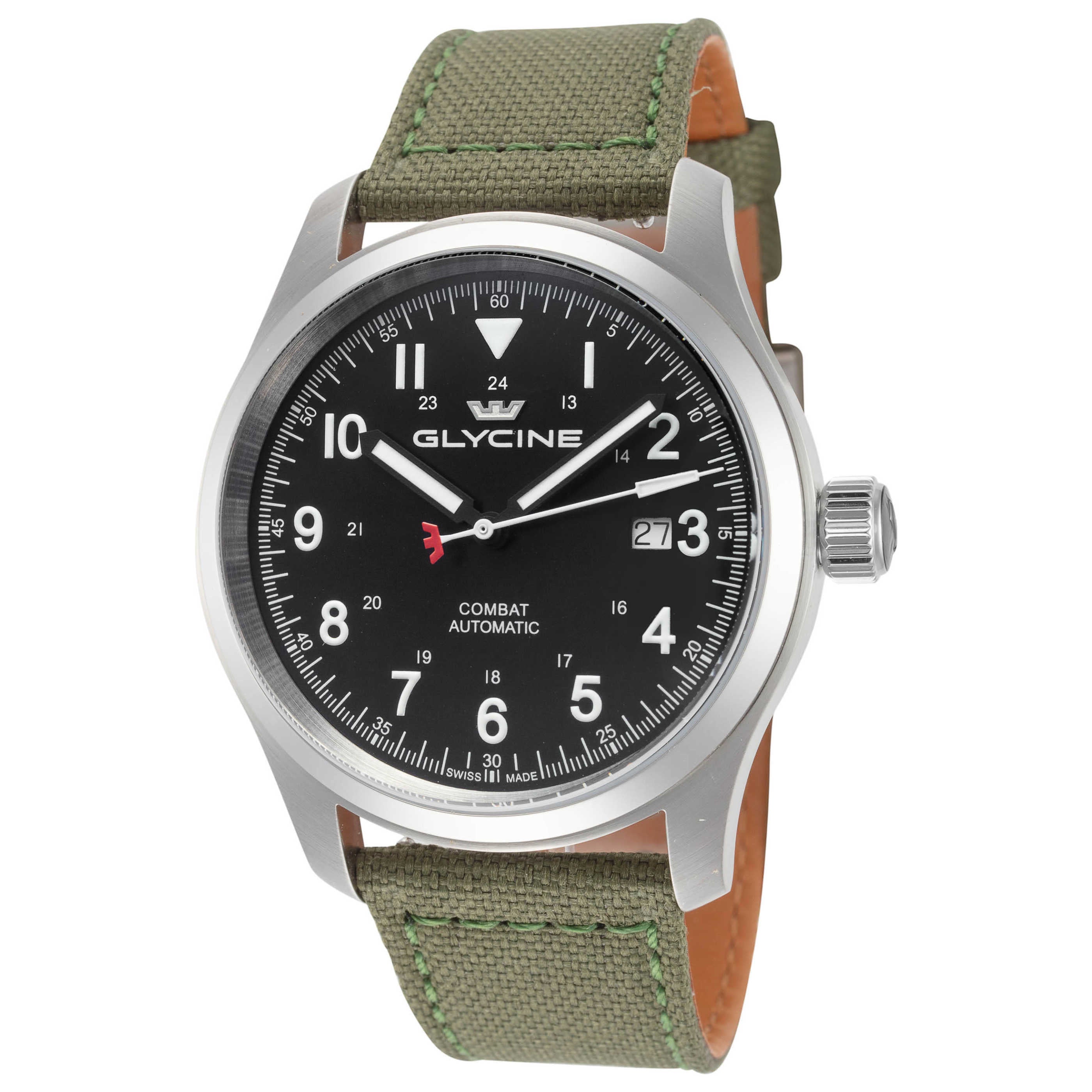 שעון לגבר Combat Field של Glycine, אוטומטי, 40 מ״מ