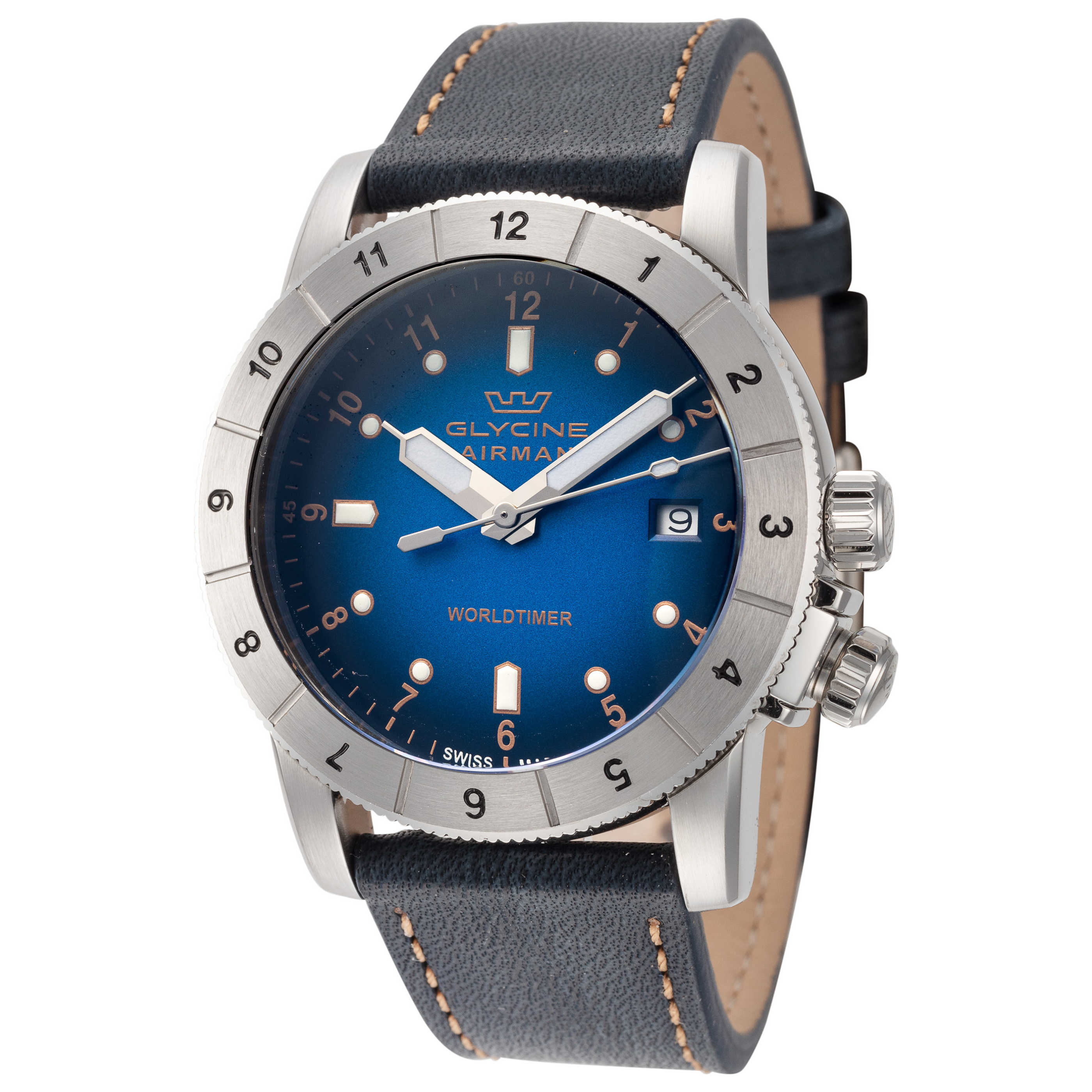 שעון Glycine דגם Combat לגברים 42 מ״מ קוורץ