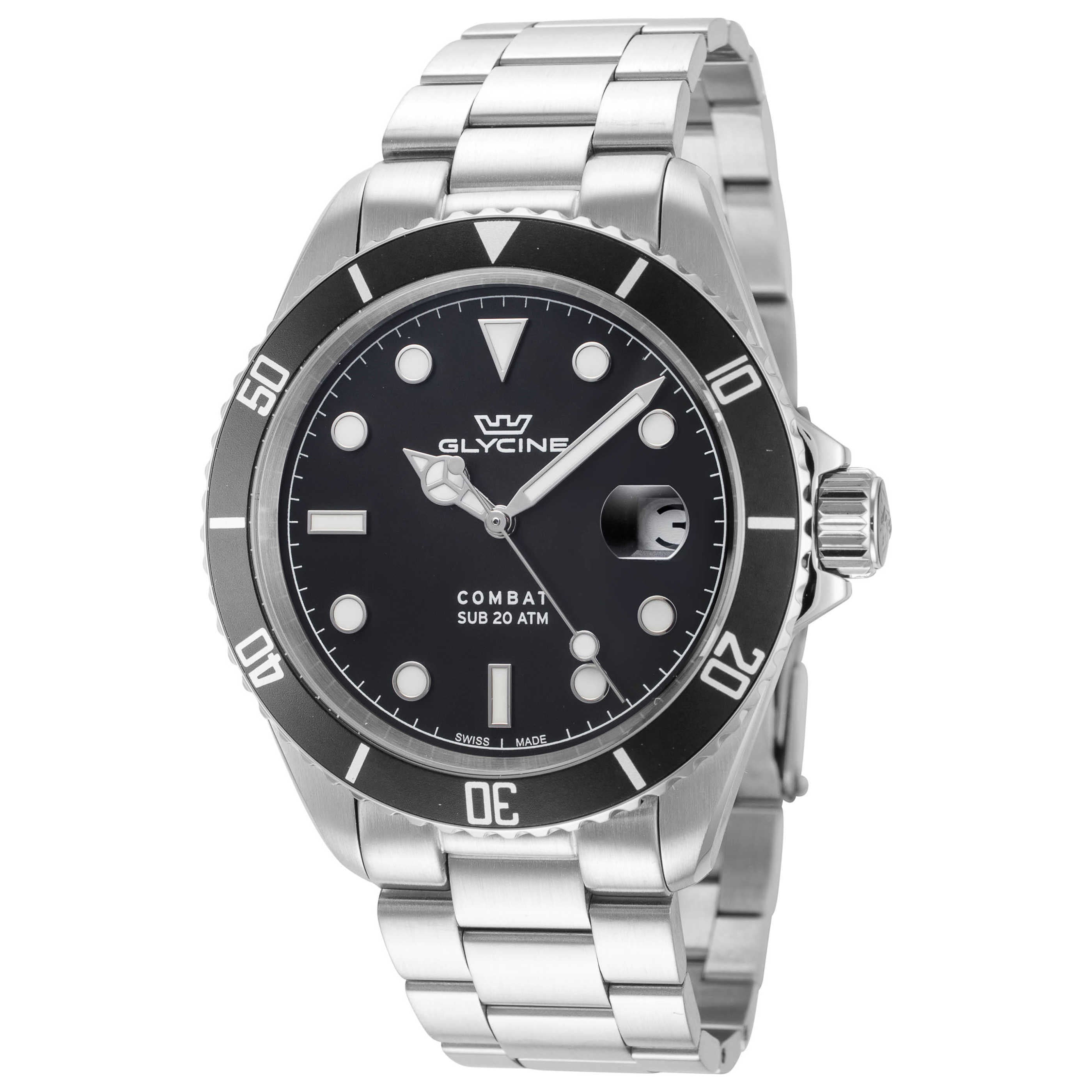 שעון לגבר Combat של Glycine, קוורץ, 40 מ״מ