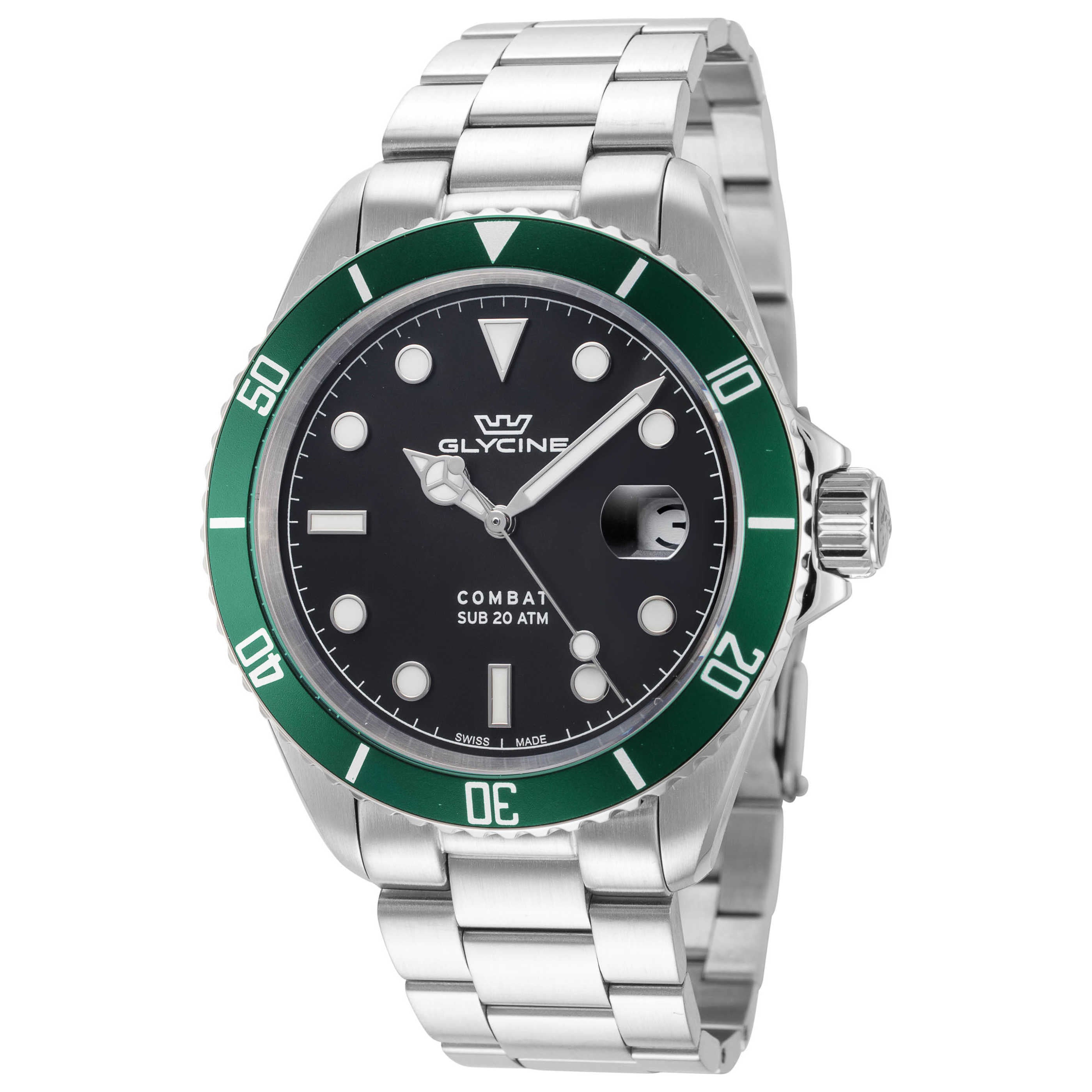שעון לגבר Combat של Glycine, קוורץ, 40 מ״מ