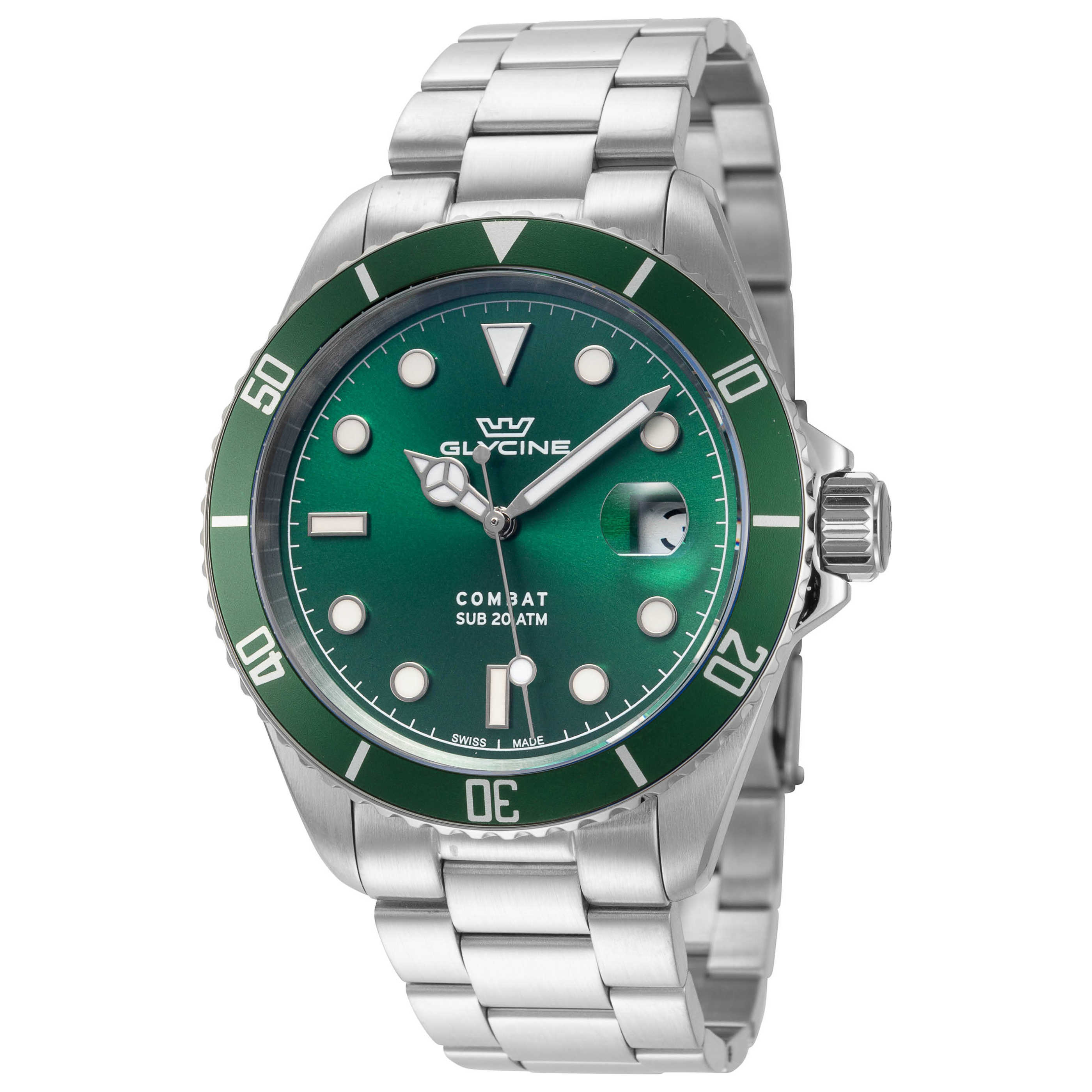 שעון Glycine דגם Combat לגברים 40 מ״מ קוורץ