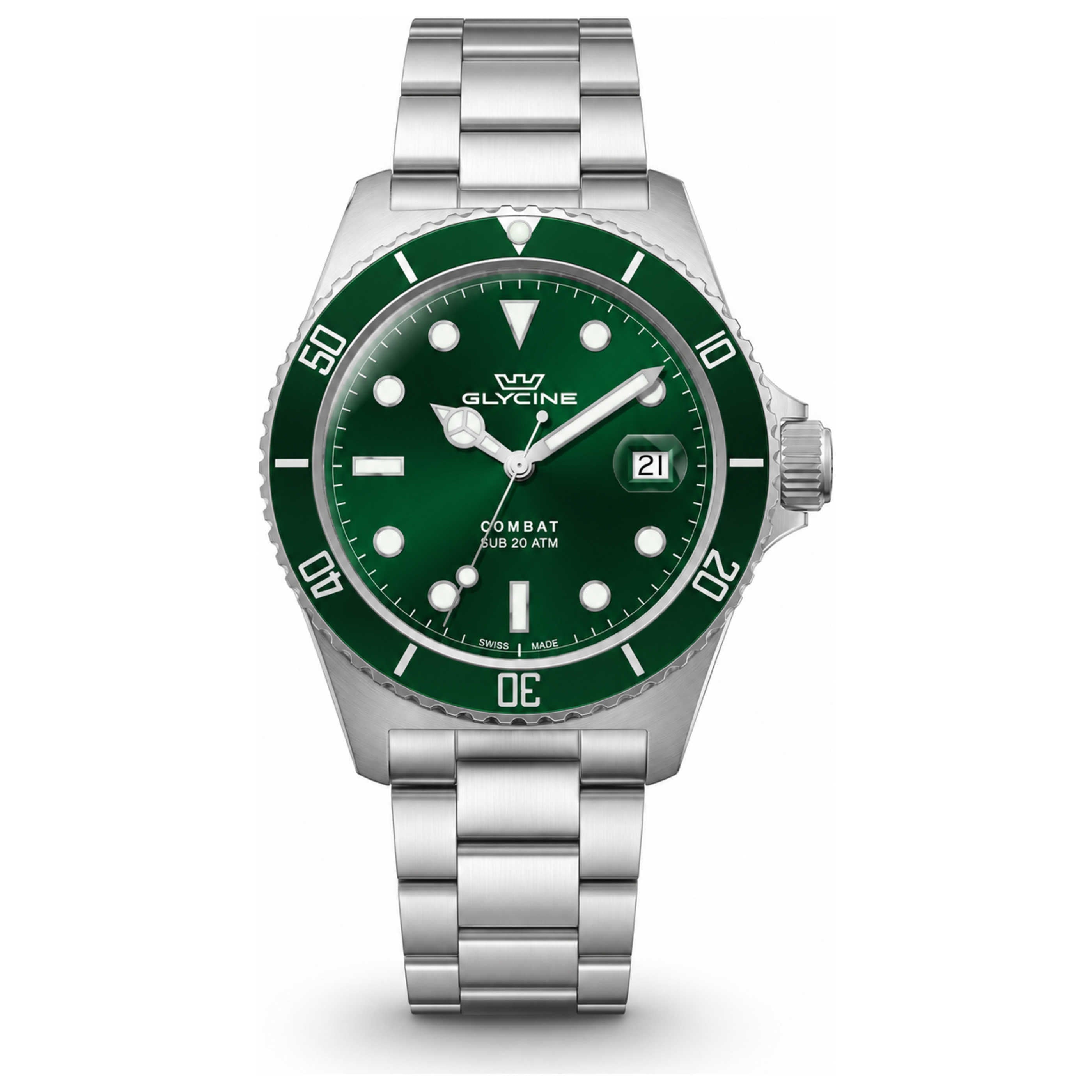 שעון לגבר Combat של Glycine, קוורץ, 40 מ״מ