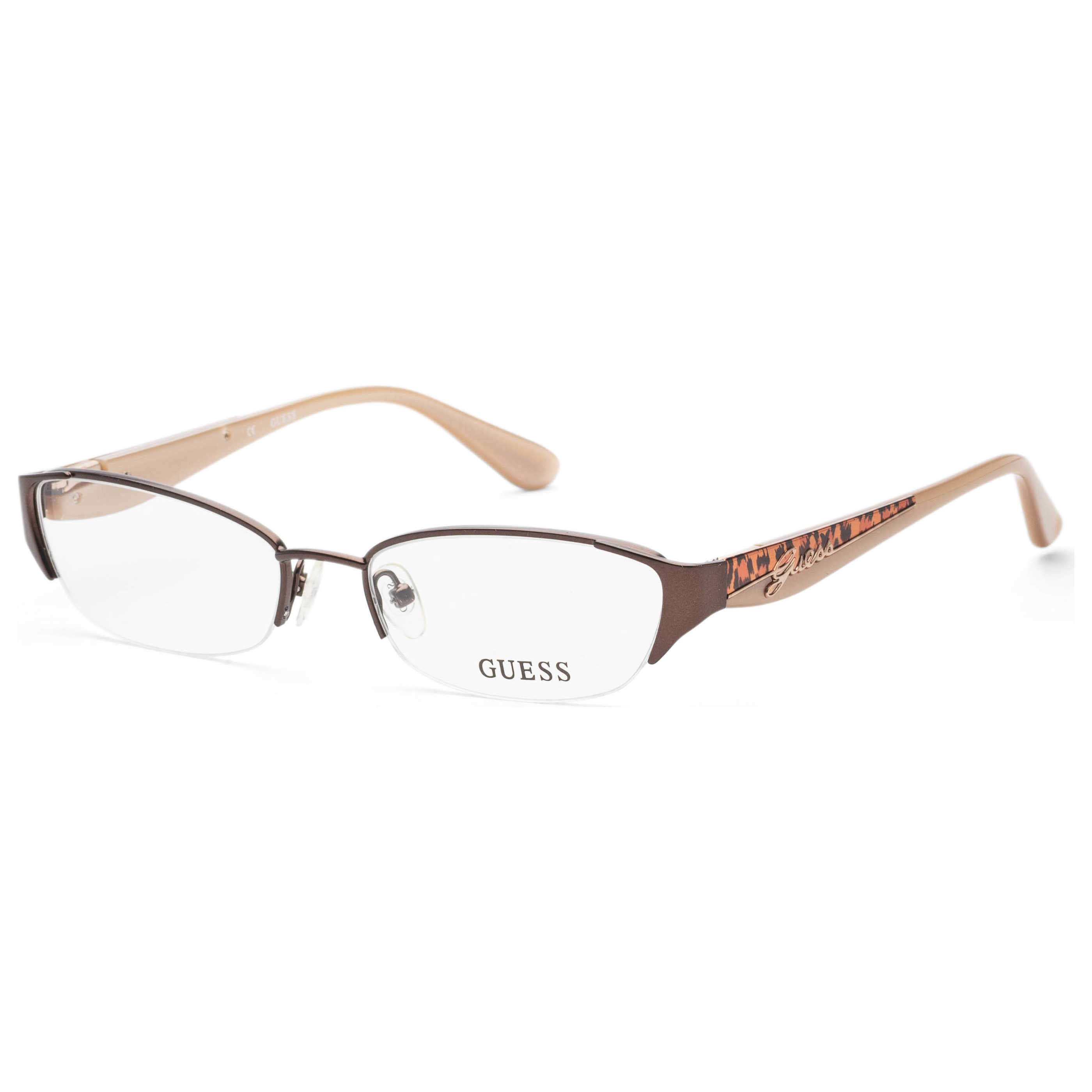 משקפי ראייה Guess דגם Fashion לנשים 52 מ״מ בצבע שחור חום