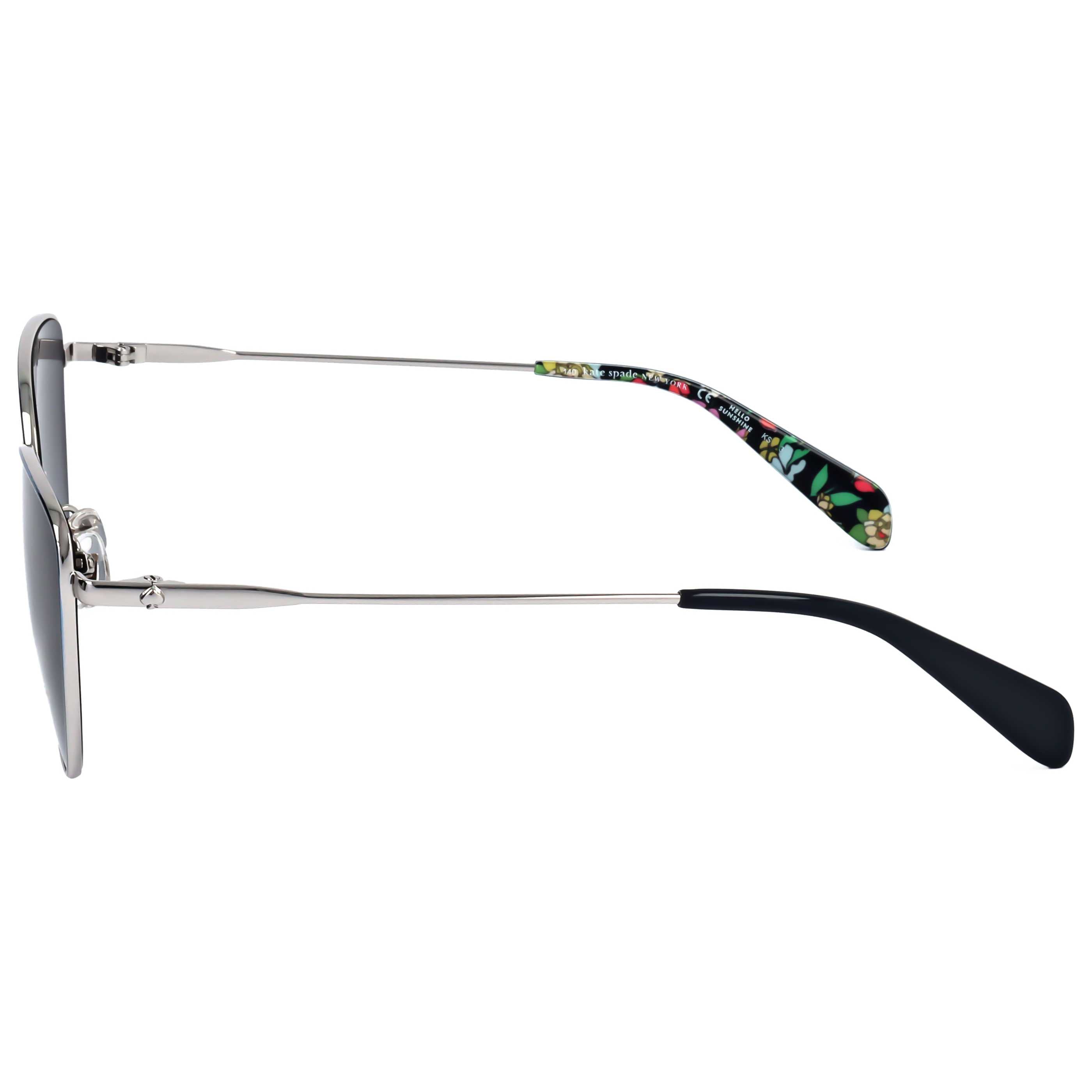 משקפי שמש Kate Spade דגם Hailey לנשים 55 מ״מ בצבע Palladium כחול