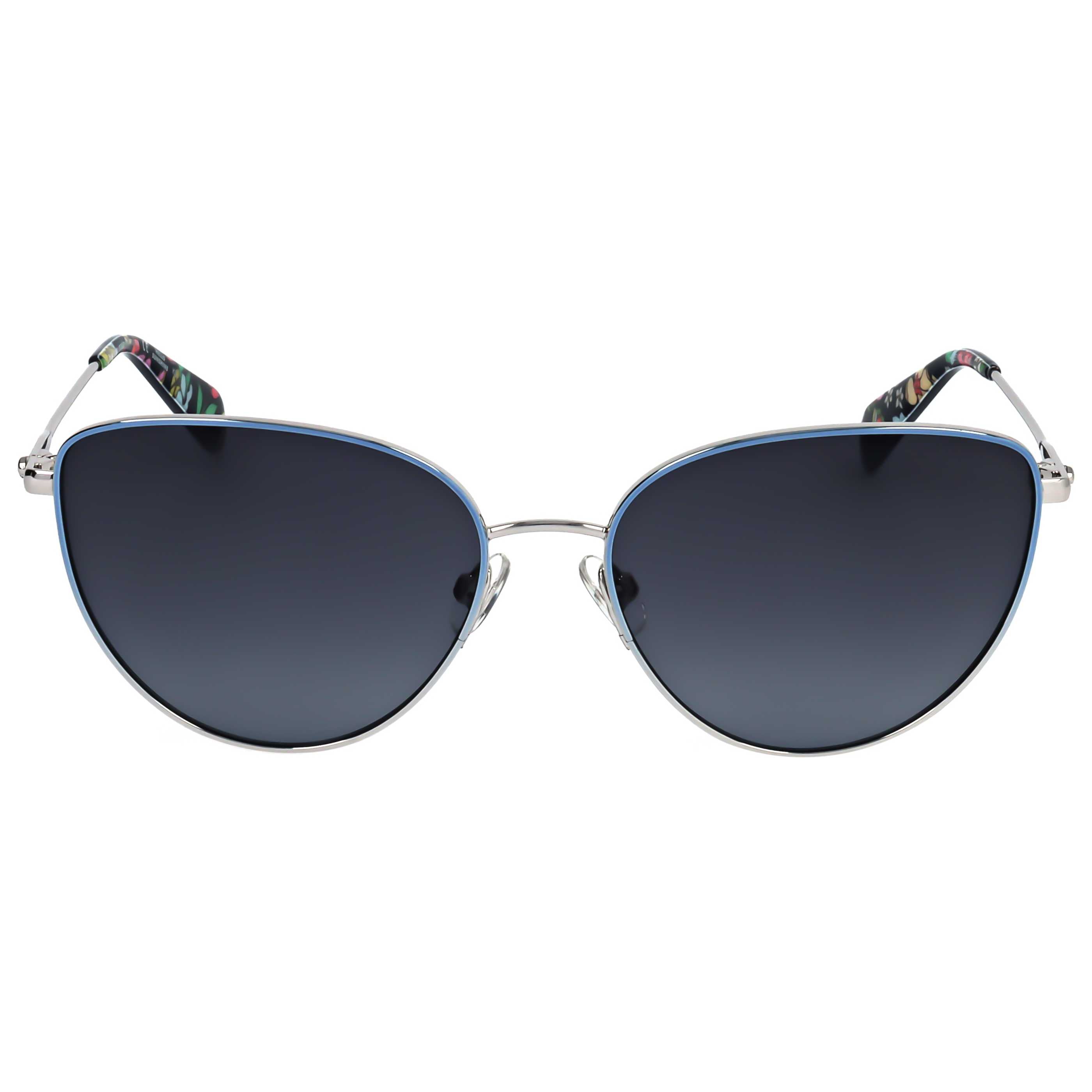 משקפי שמש Kate Spade דגם Hailey לנשים 55 מ״מ בצבע Palladium כחול