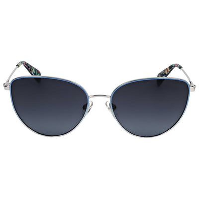 משקפי שמש Kate Spade דגם Hailey לנשים 55 מ״מ בצבע Palladium כחול