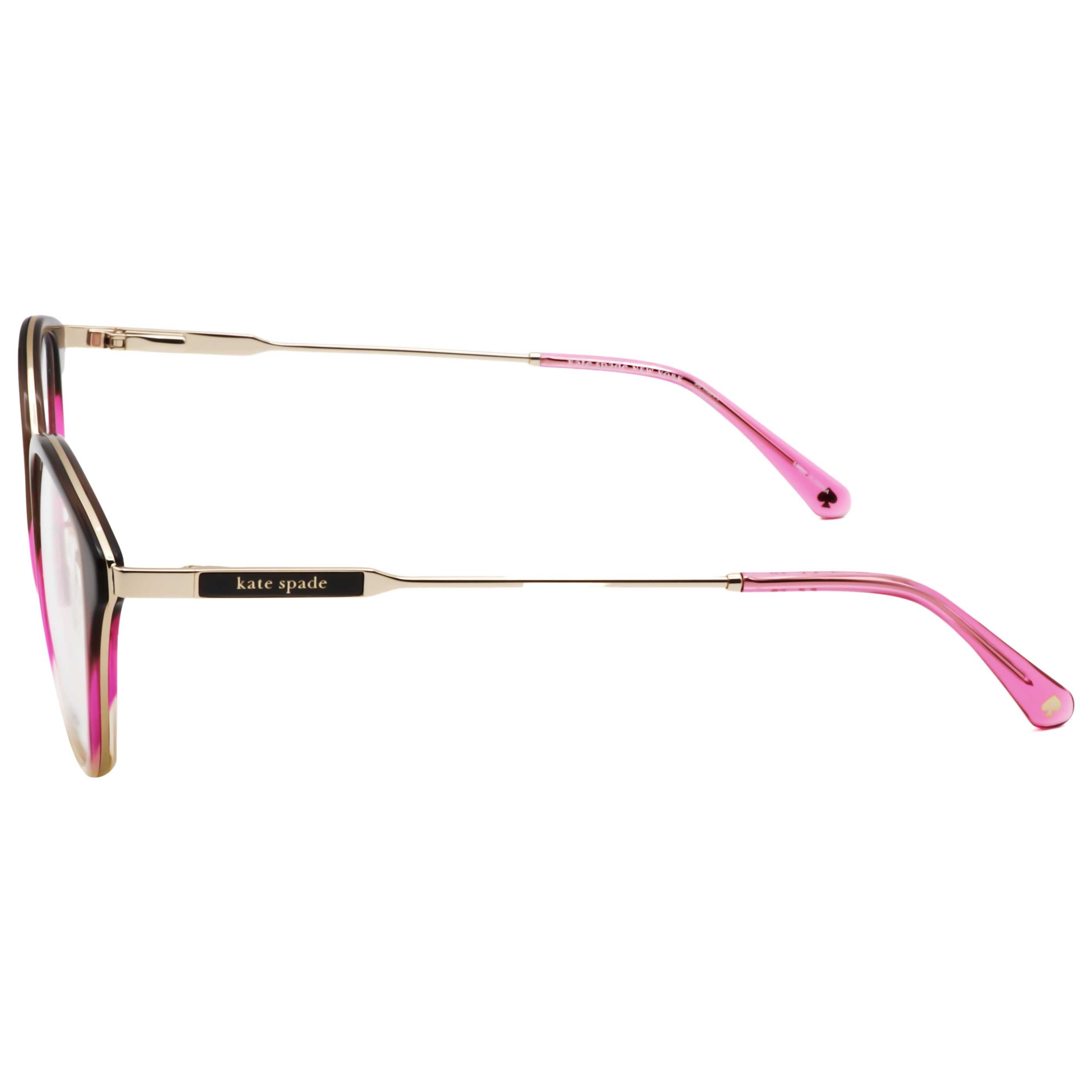 משקפי ראייה Kate Spade דגם Hallie לנשים 52 מ״מ בצבע חום מוצל ורוד