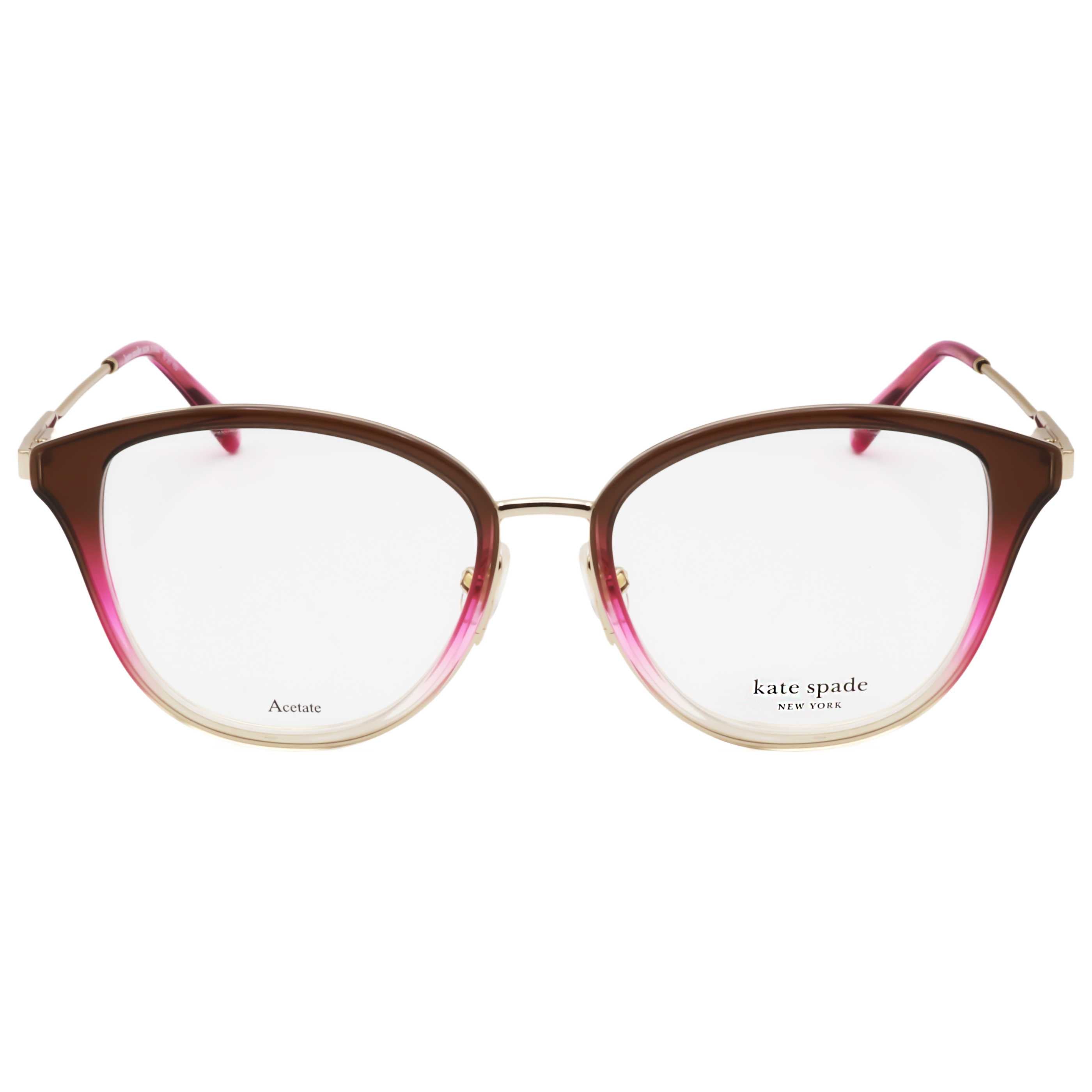 משקפי ראייה Kate Spade דגם Hallie לנשים 52 מ״מ בצבע חום מוצל ורוד