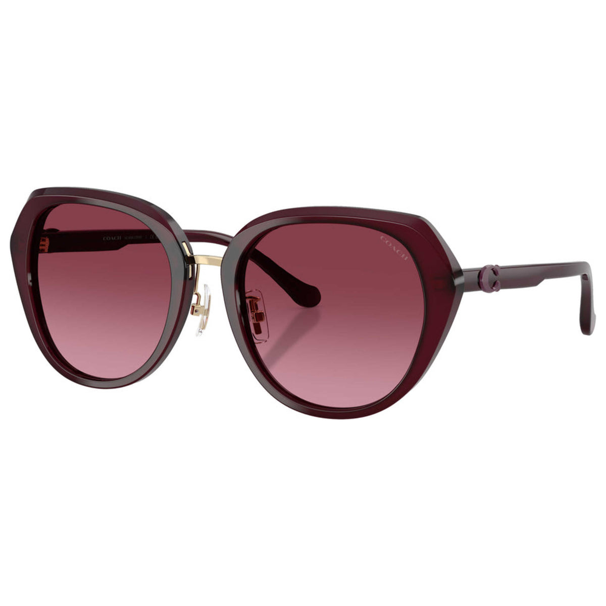 משקפי שמש Coach דגם Hc8436 לנשים 55 מ״מ בצבע Milky Merlot