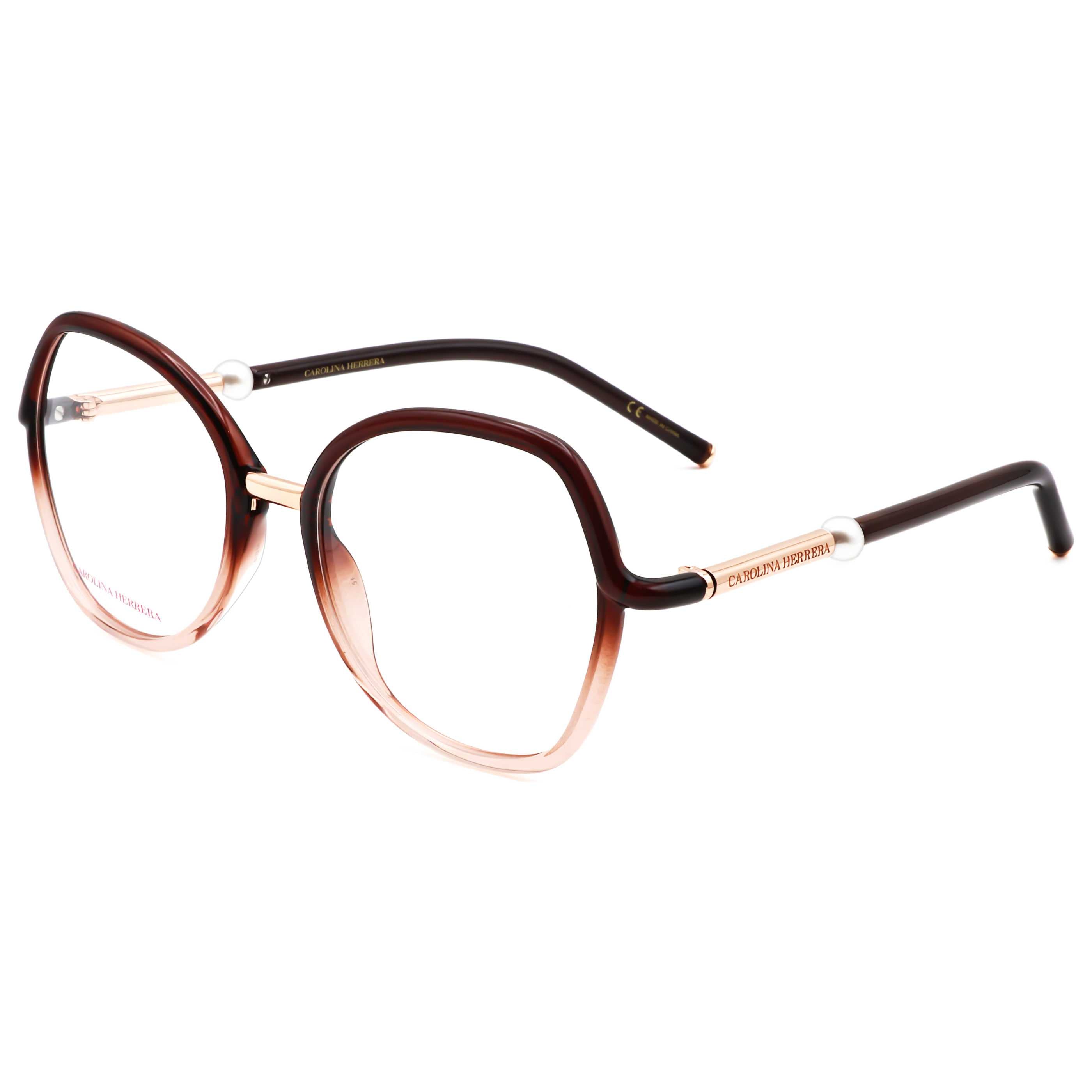 משקפי ראייה Carolina Herrera דגם Her0080 לנשים 53 מ״מ בצבע חום ניוד