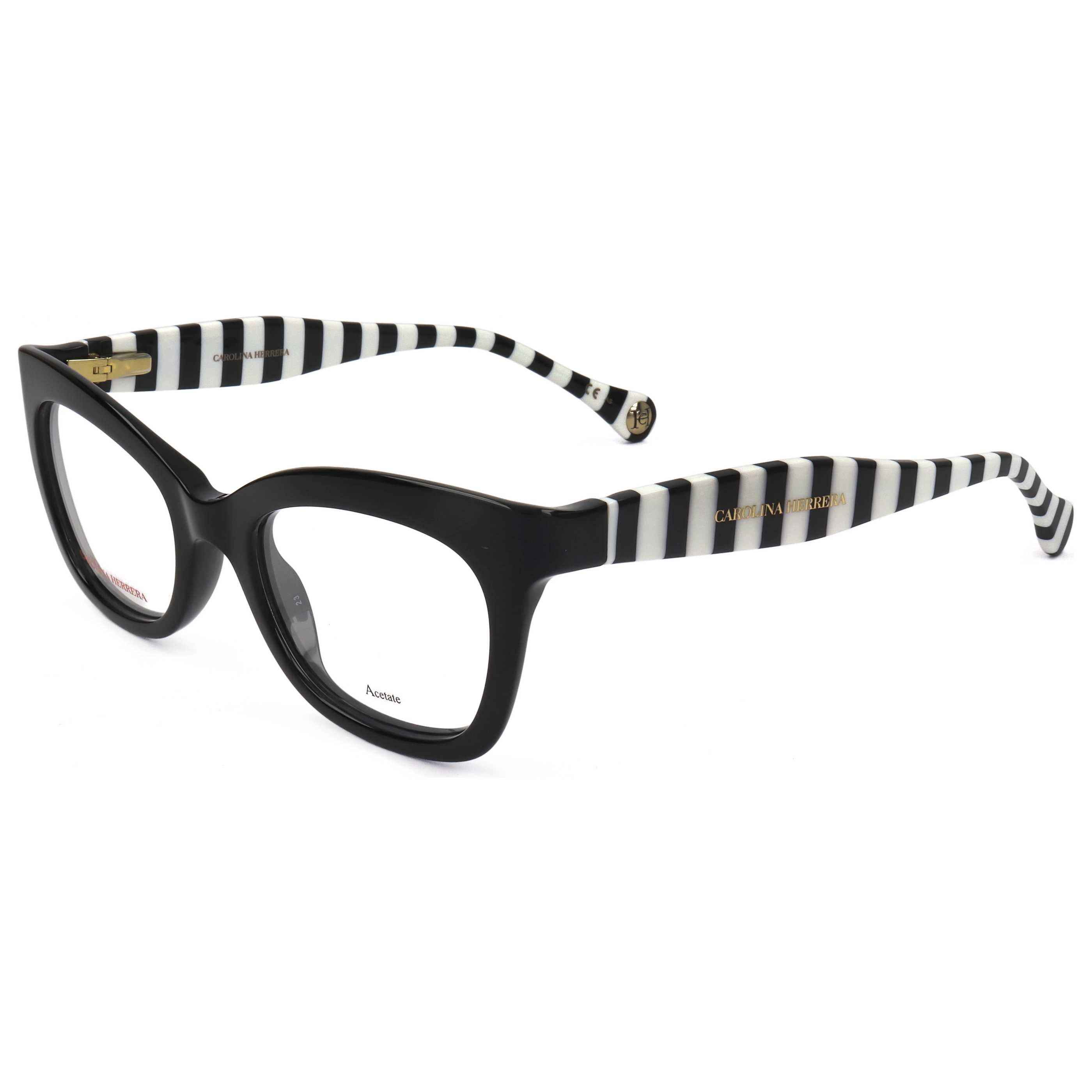 משקפי ראייה Carolina Herrera דגם Her0089 לנשים 50 מ״מ בצבע שחור לבן