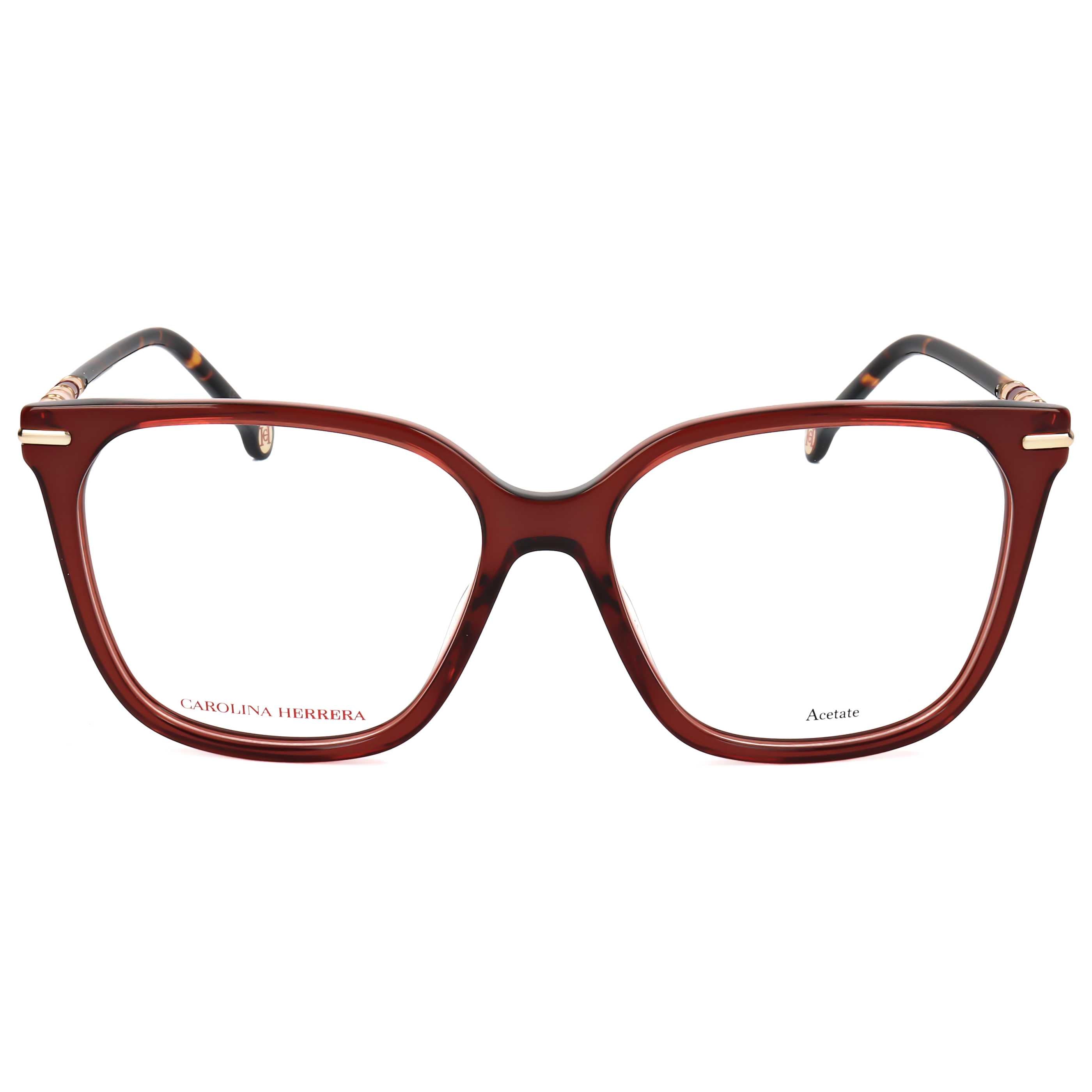 משקפי ראייה Carolina Herrera דגם Her0094 לנשים 54 מ״מ בצבע בורדו הוואנה