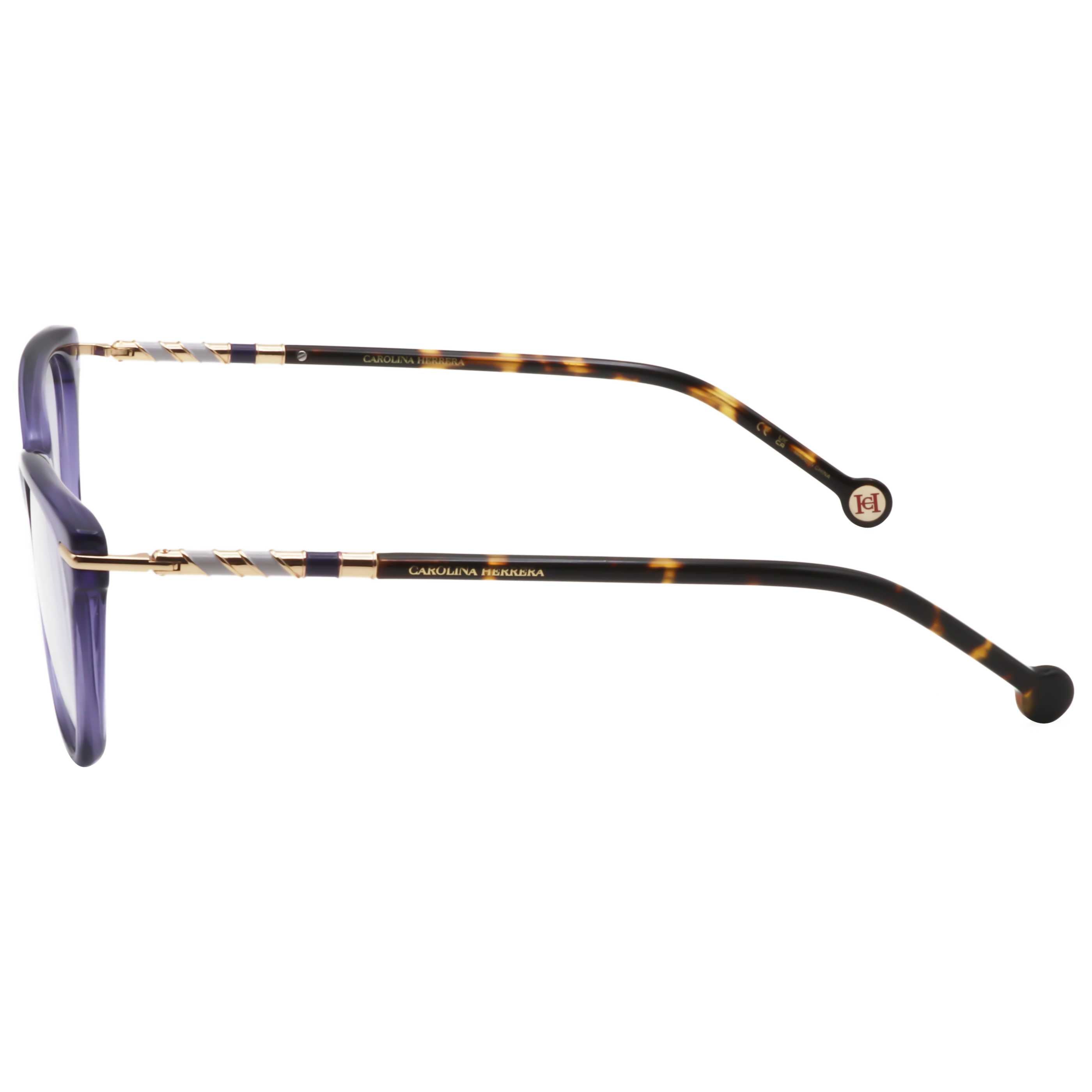 משקפי ראייה Carolina Herrera דגם Her0096 לנשים 54 מ״מ בצבע Violet הוואנה