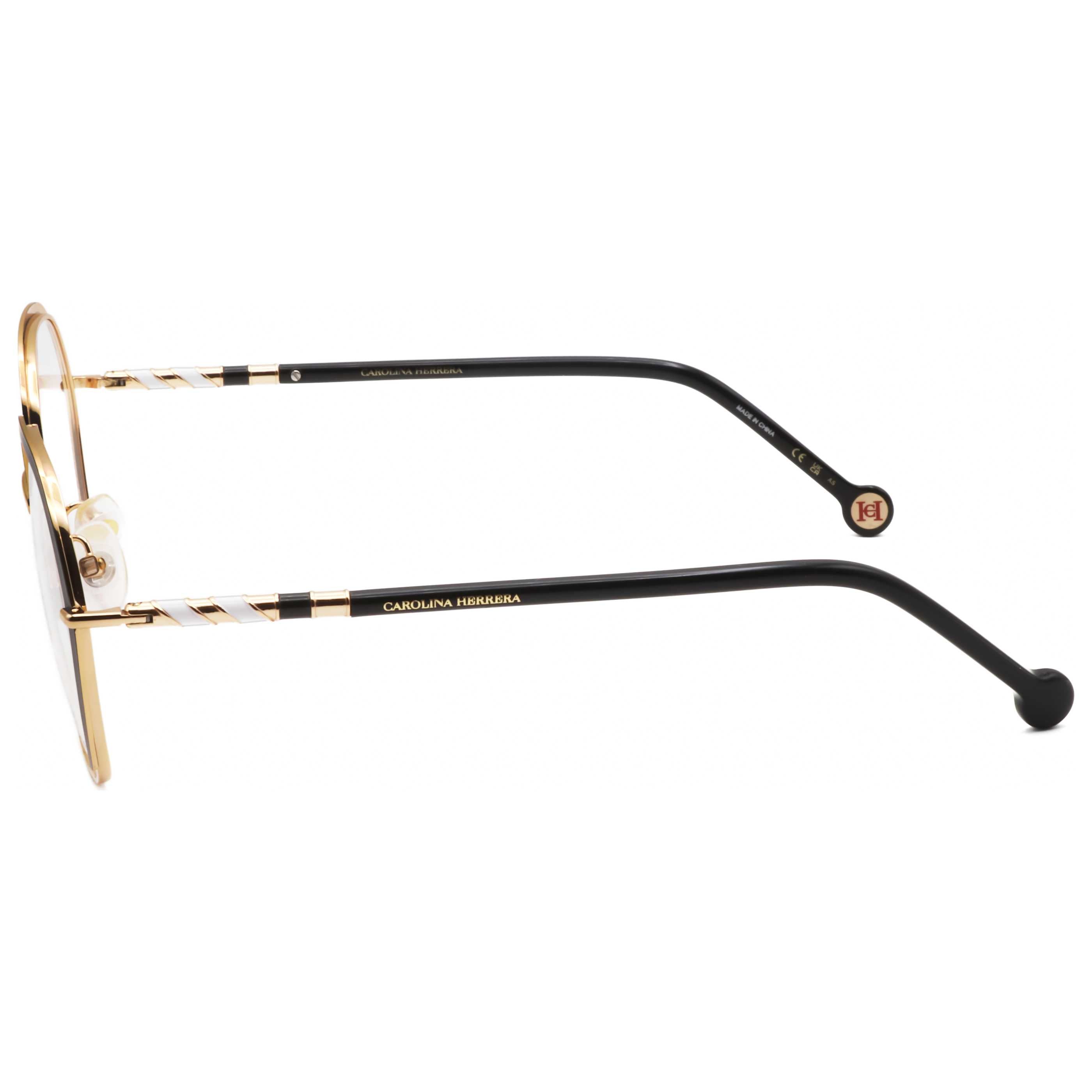 משקפי ראייה Carolina Herrera דגם Her0099 לנשים 52 מ״מ בצבע שחור זהב