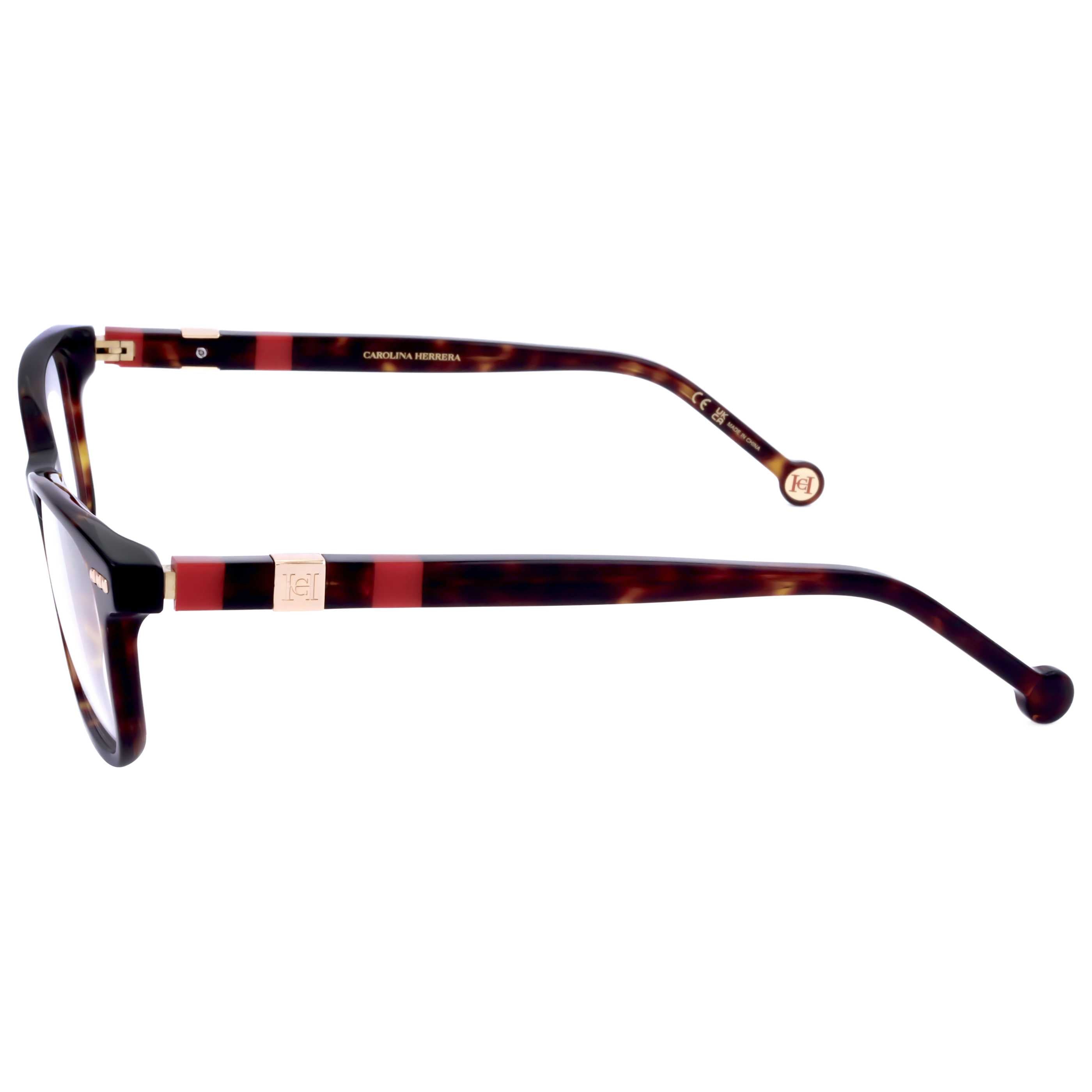 משקפי ראייה Carolina Herrera דגם Her0110 לנשים 54 מ״מ בצבע הוואנה אדום