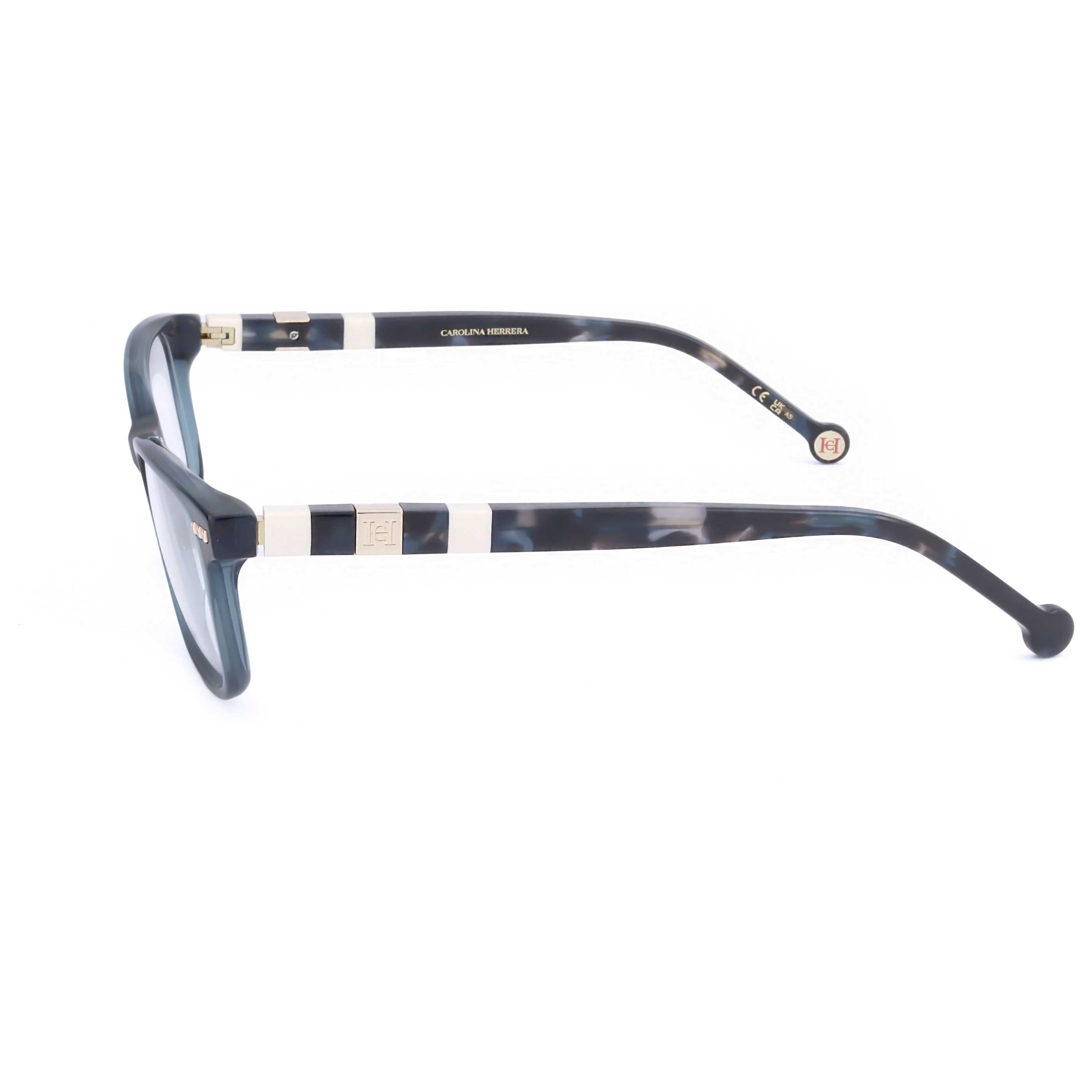 משקפי ראייה Carolina Herrera דגם Her0110 לנשים 54 מ״מ בצבע הוואנה כחולה כחול